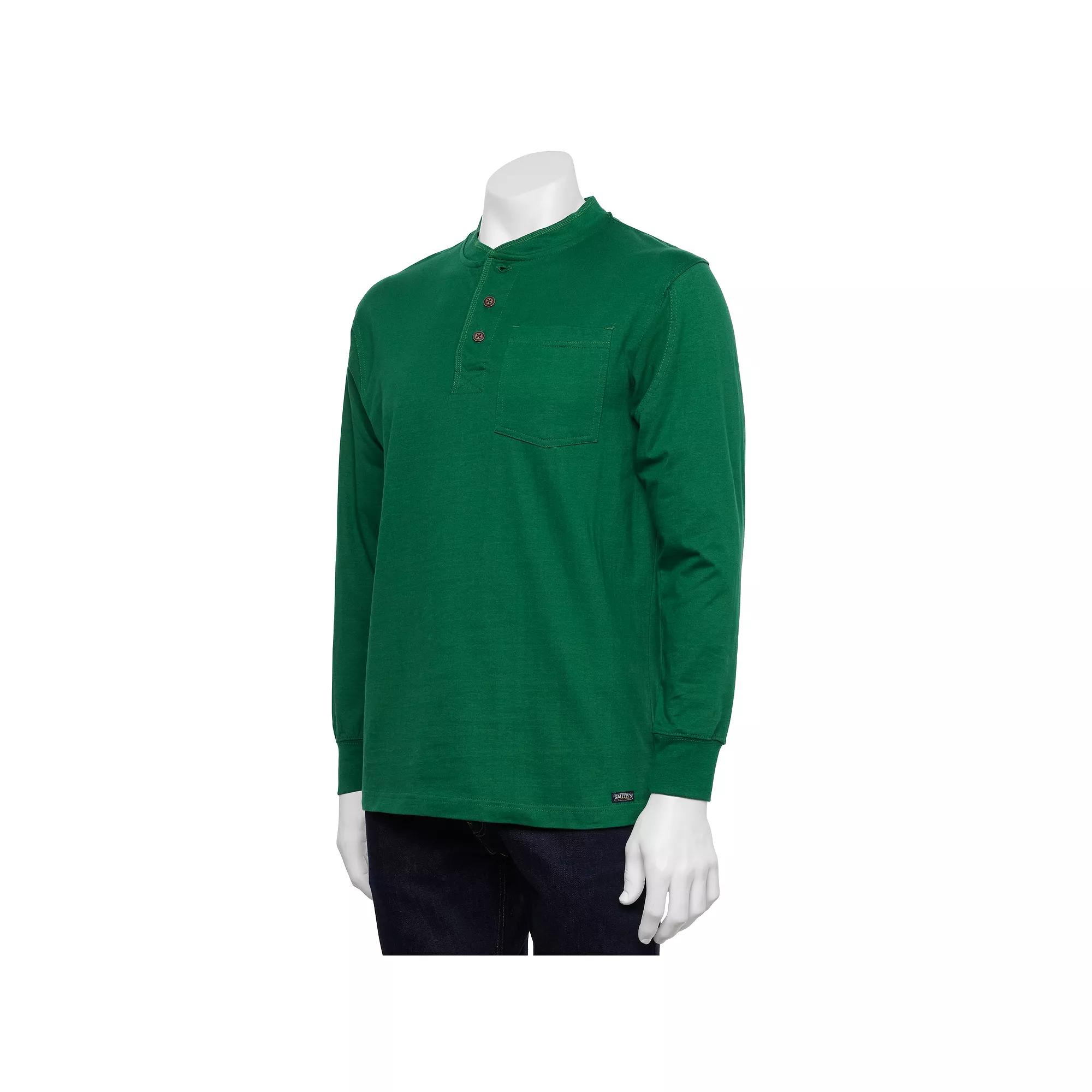 Men's Smith's Workwear Extended Tail Pocket Henley,  Product Image
