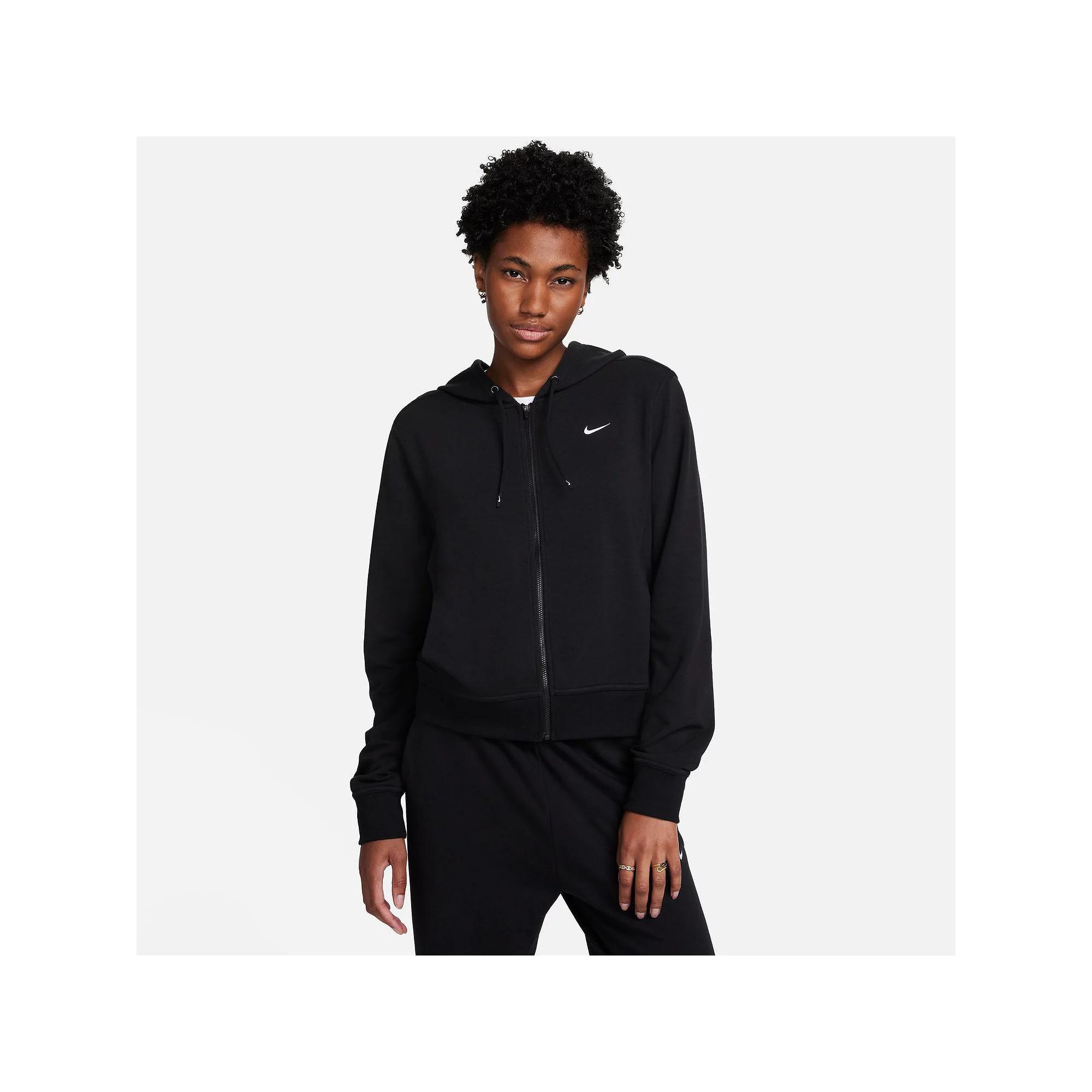 Nike Womens Dri-FIT One Full-Zip French Terry Hoodie | FB5198-010 Product Image