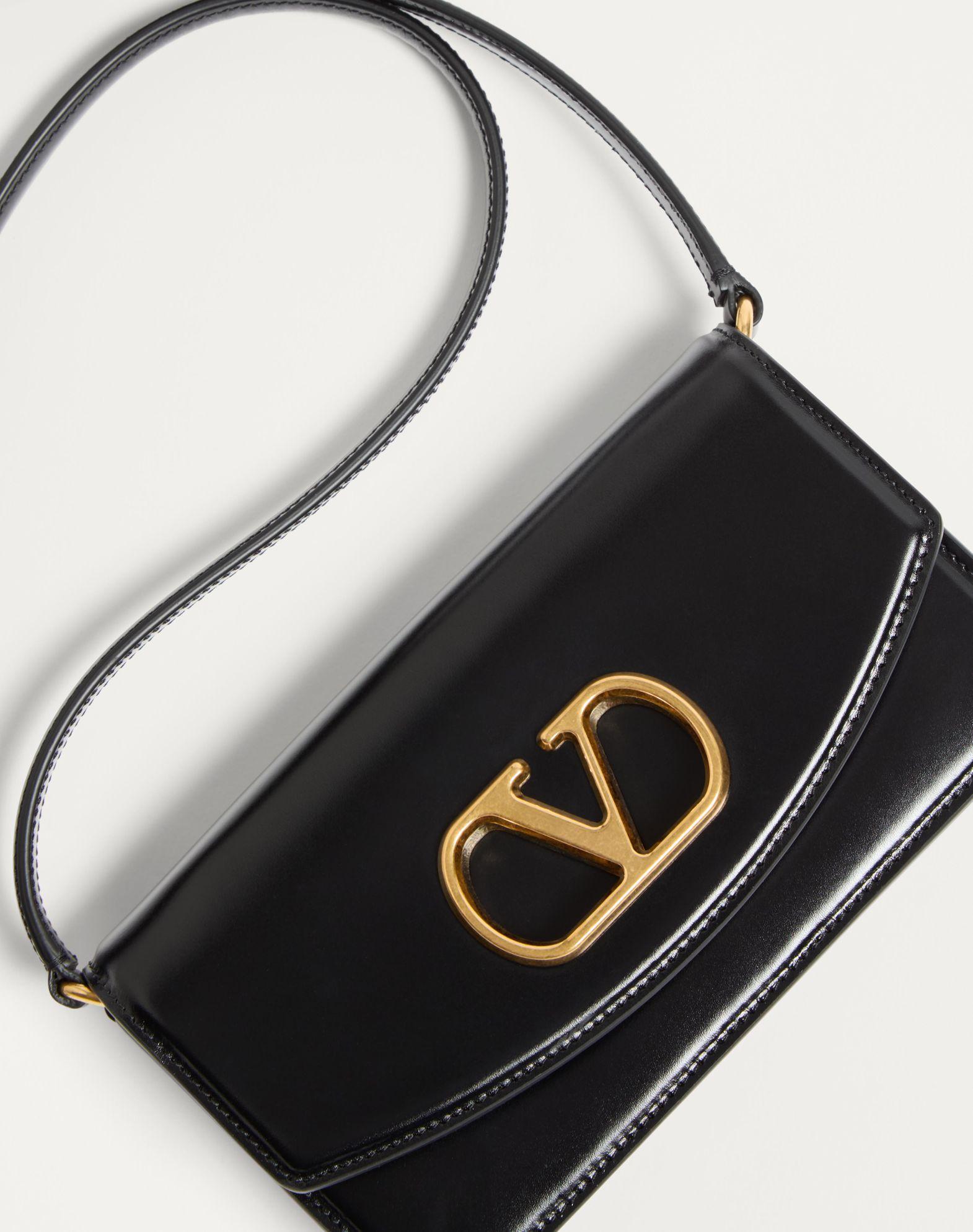 Valentino Garavani Vain Clutch Bag In Shiny Calfskin Product Image