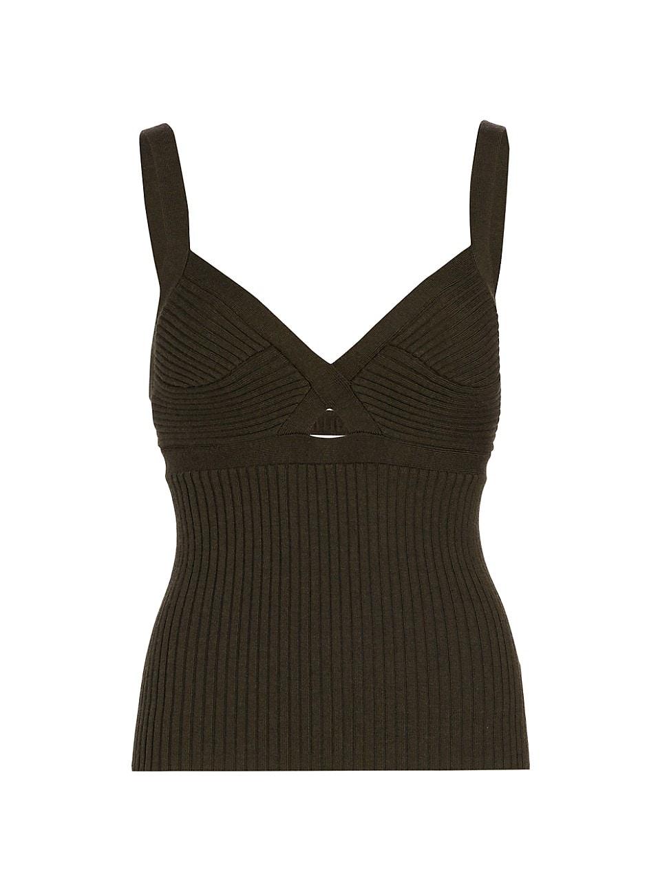 Womens Cut-Out Cashmere Tank Product Image
