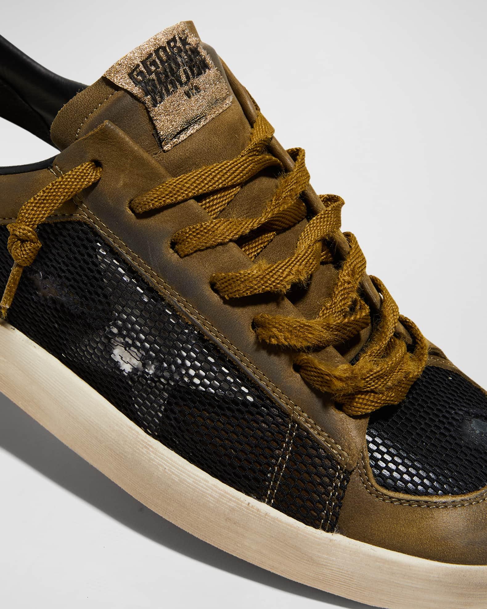Men's Stardan Leather & Mesh Low-Top Sneakers Product Image