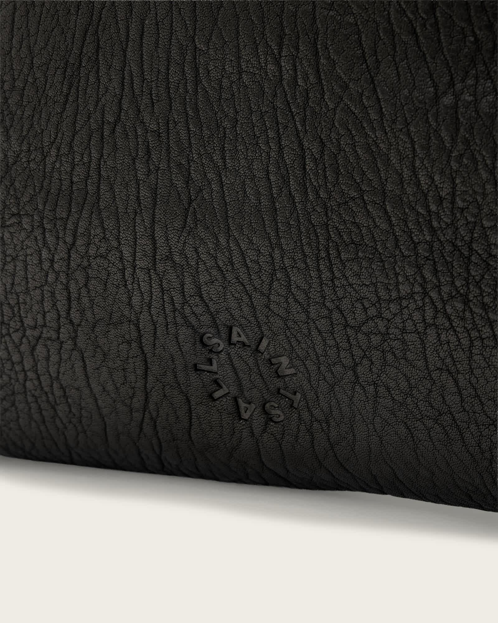 Haven Leather Crossbody Bag Black | ALLSAINTS US Product Image