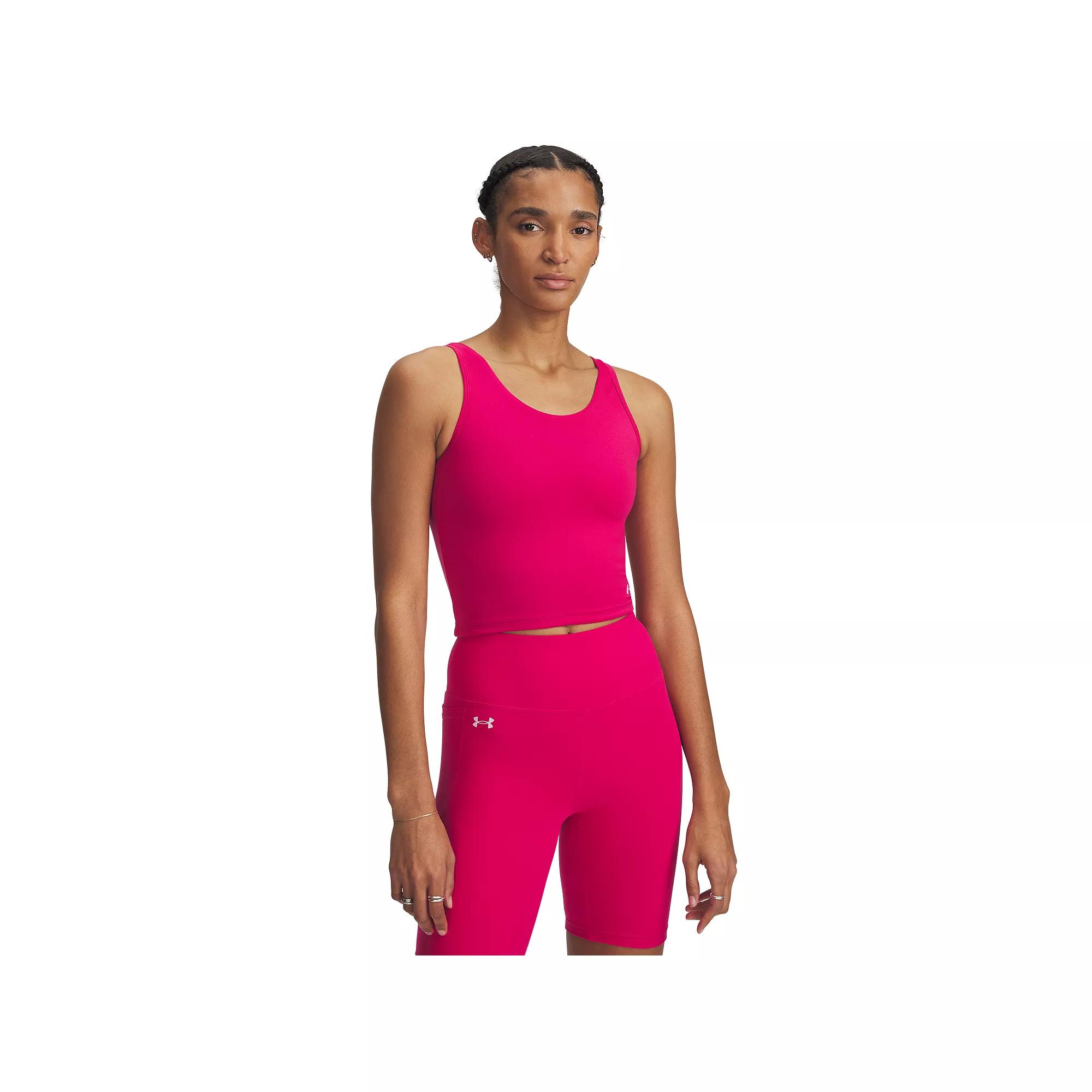 Womens Under Armour Motion Tank Top Shaded Pink Product Image
