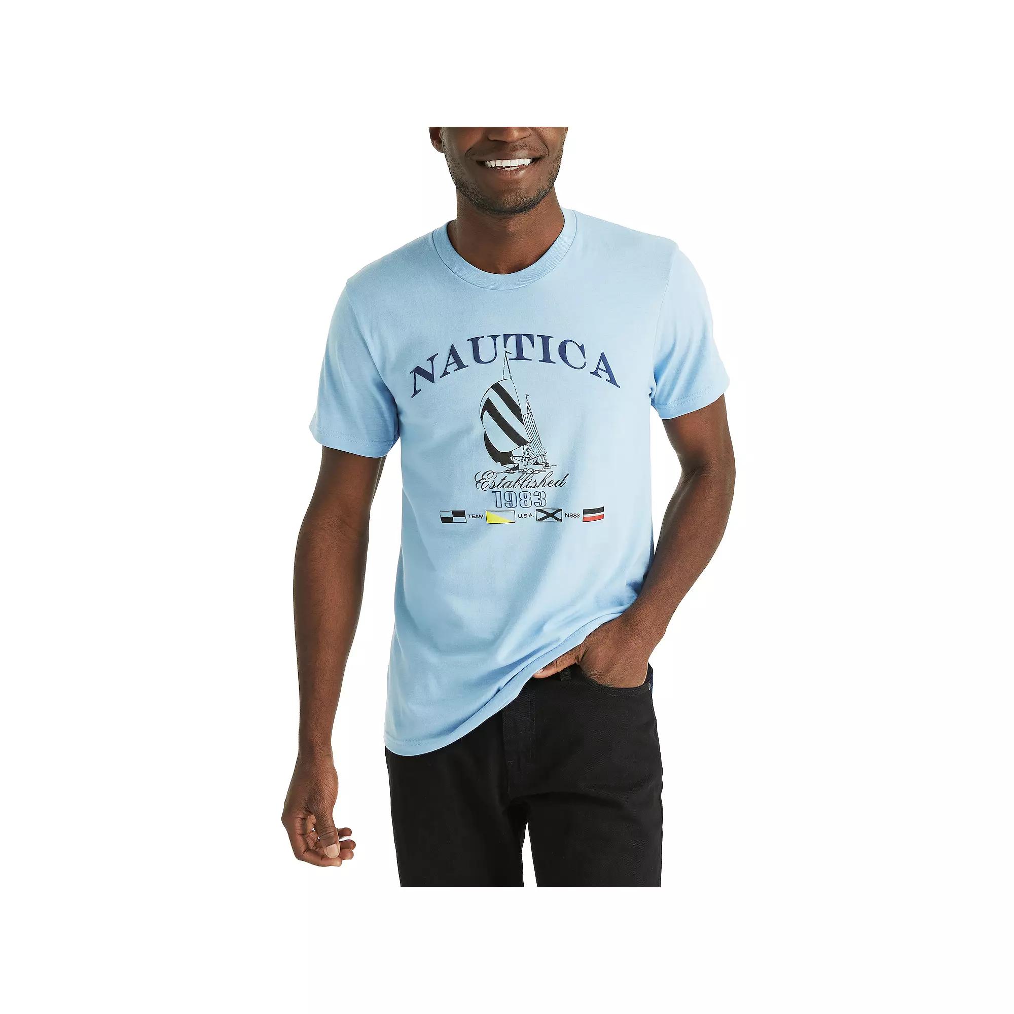 Men's Nautica Yacht Club Graphic Tee, Size: Small, Nautica Sailboat Product Image