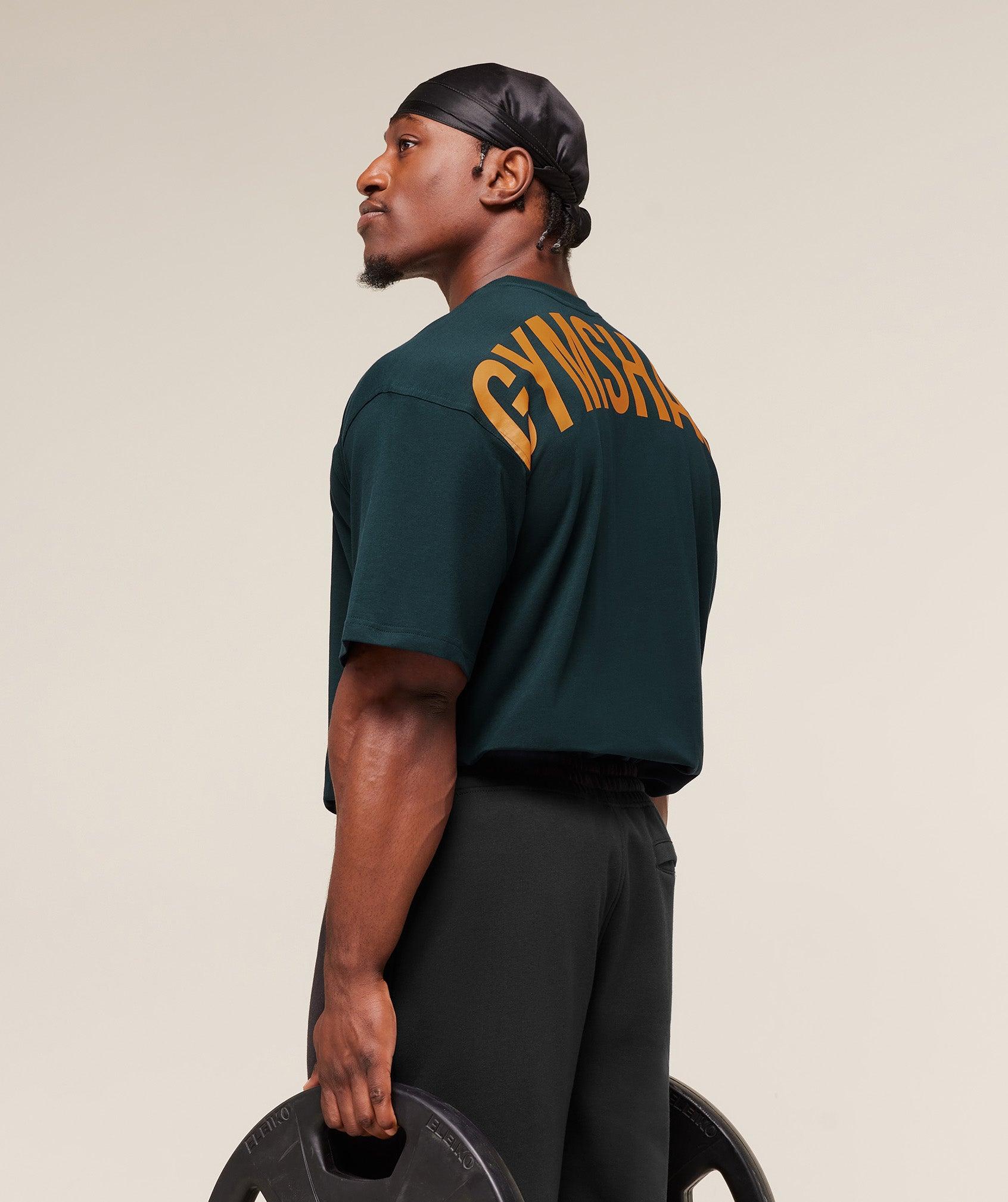 Gymshark Power T-Shirt - Deep Petrol Blue Male Product Image