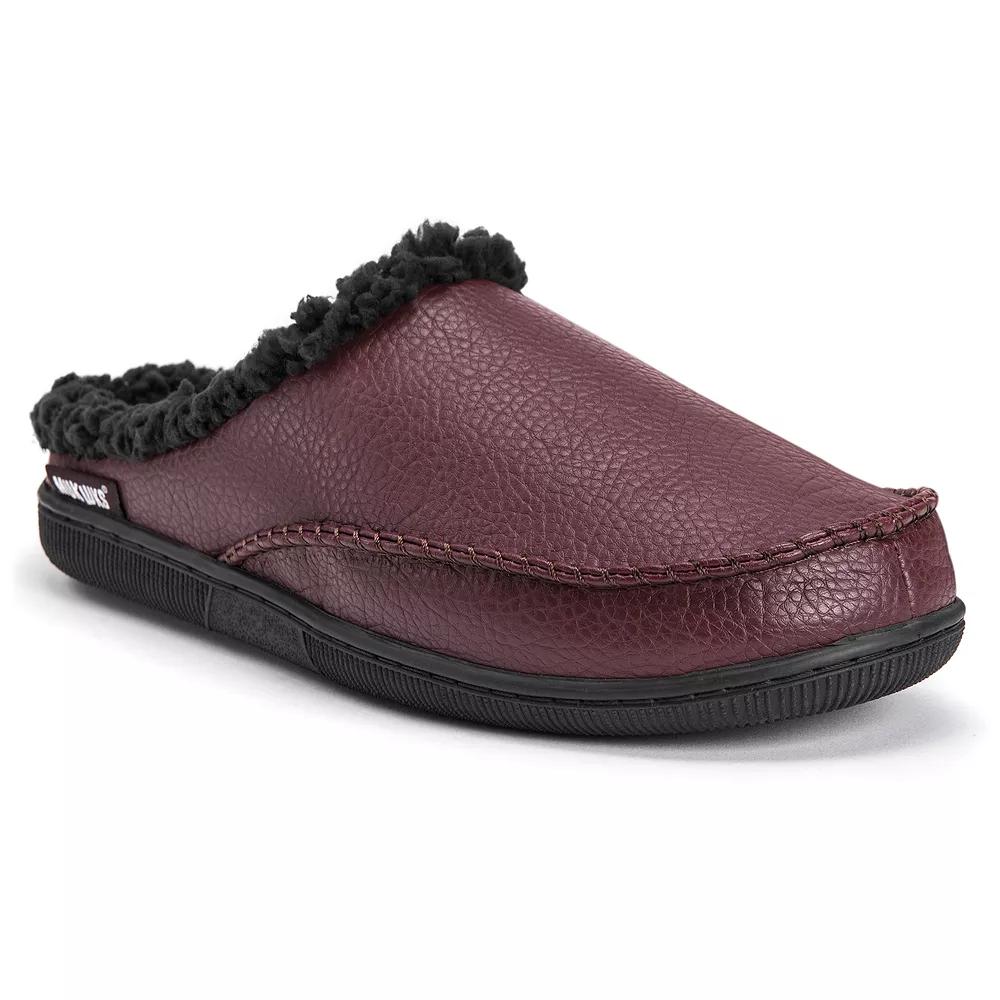 MUK LUKS Faux Leather Men's Clog Slippers,  Product Image