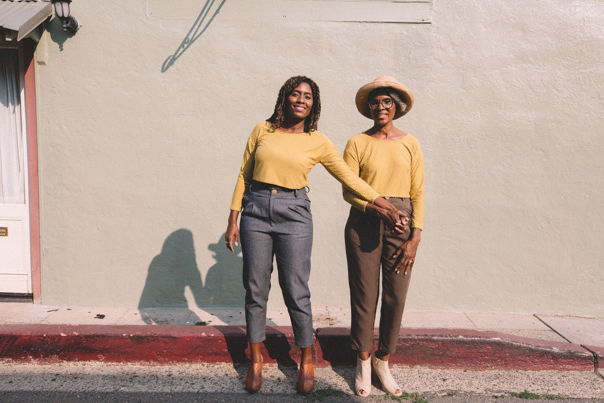 Shelby Crop Top in Dotted Dijon Product Image