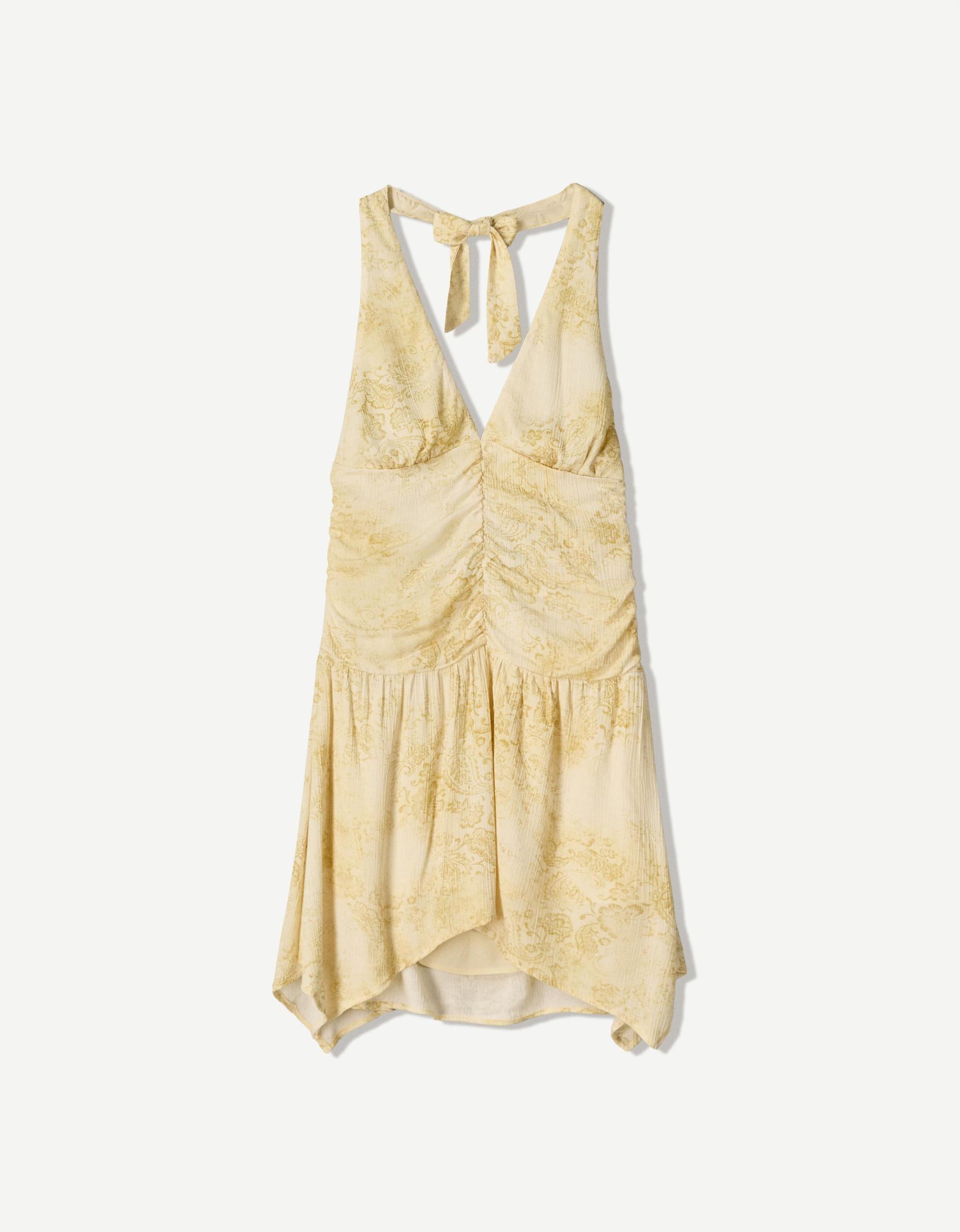 Printed strappy mini dress Product Image