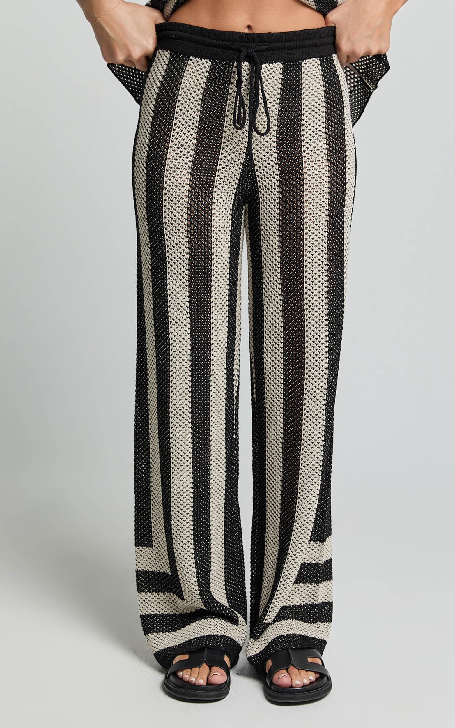 Seven Wonders -  Ziggy Pant in Black/Sand Product Image