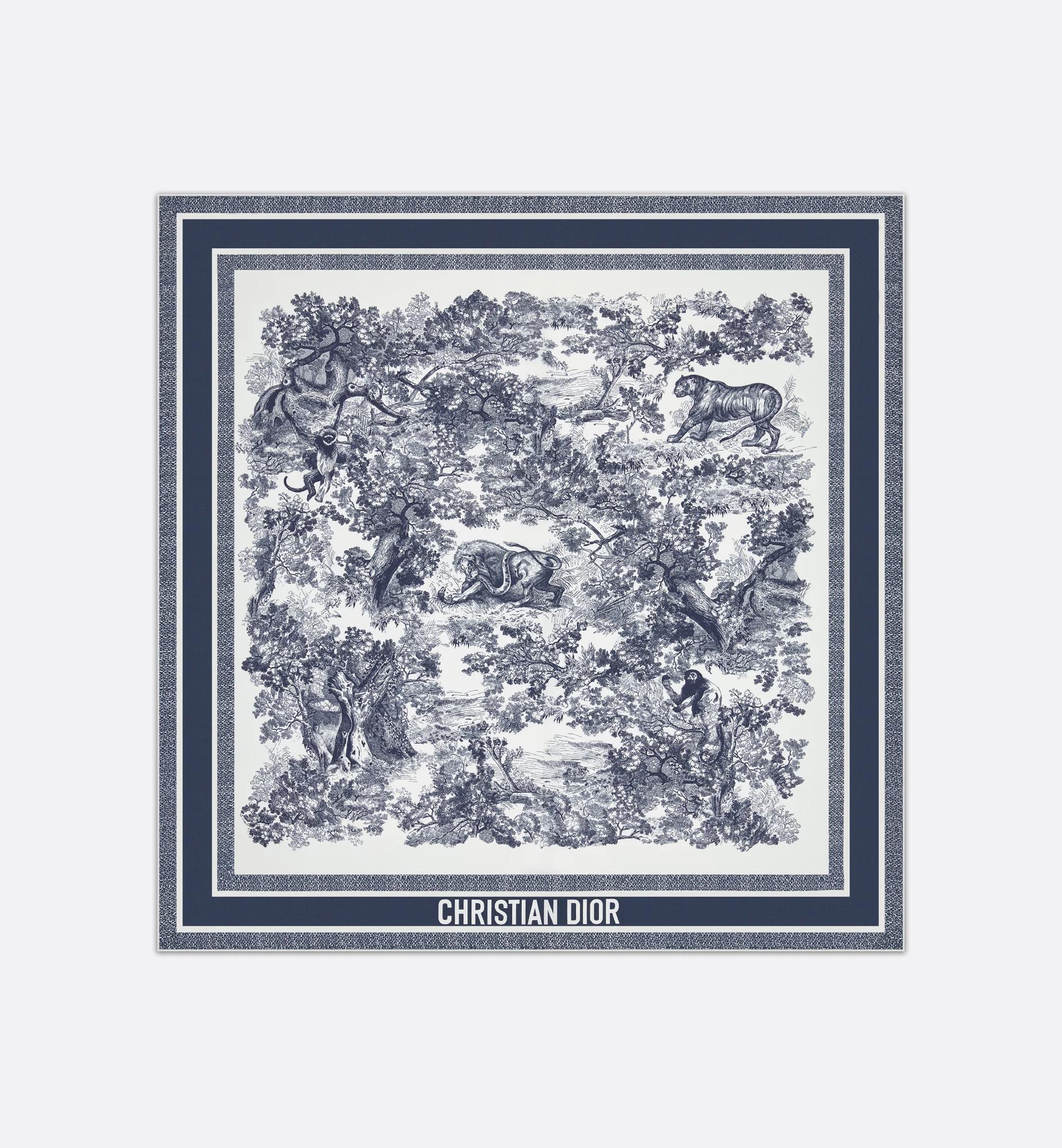 Dioriviera Toile de Jouy Sauvage 90 Square Scarf Product Image