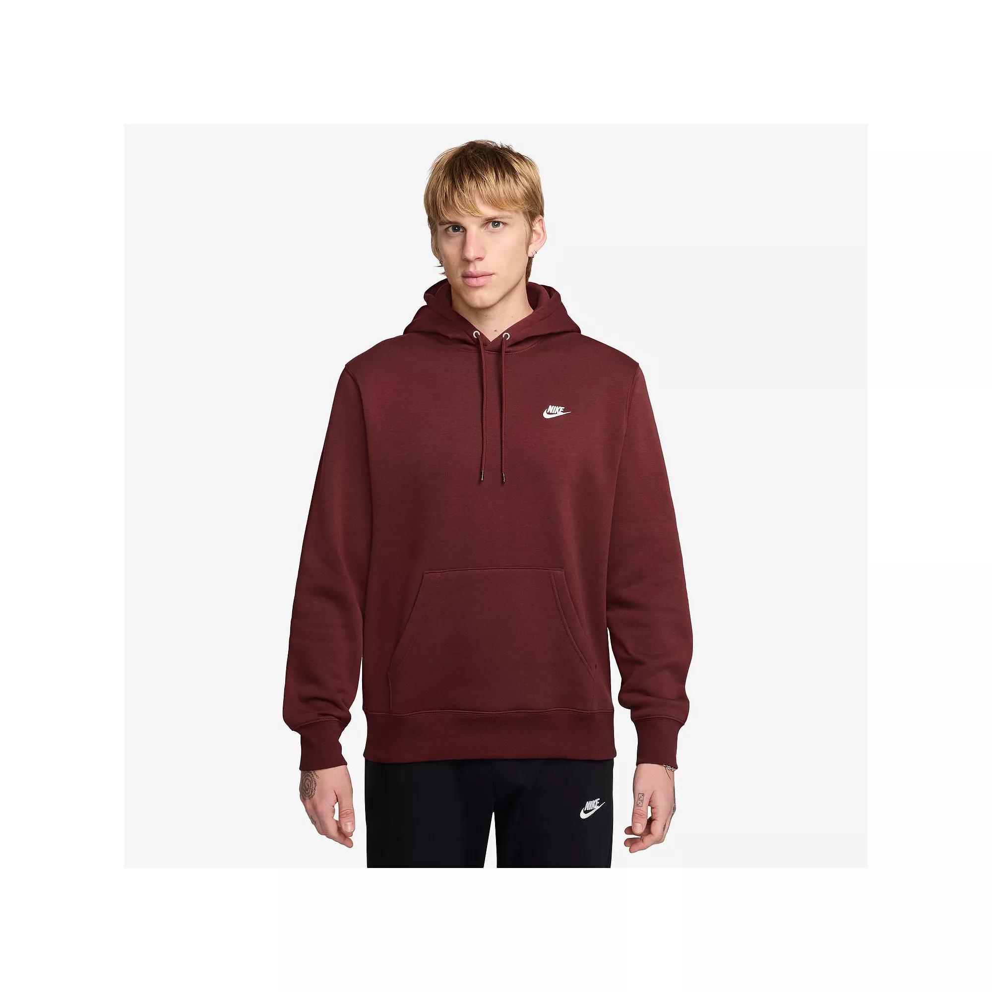 Big & Tall Nike Club Pull-Over Fleece Hoodie, Men's,  Product Image
