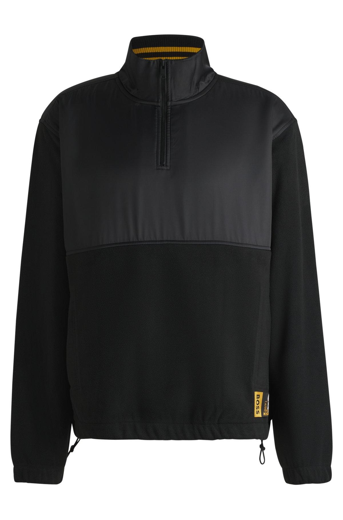 BOSS x NFL fleece sweatshirt with gold-tone trims Product Image
