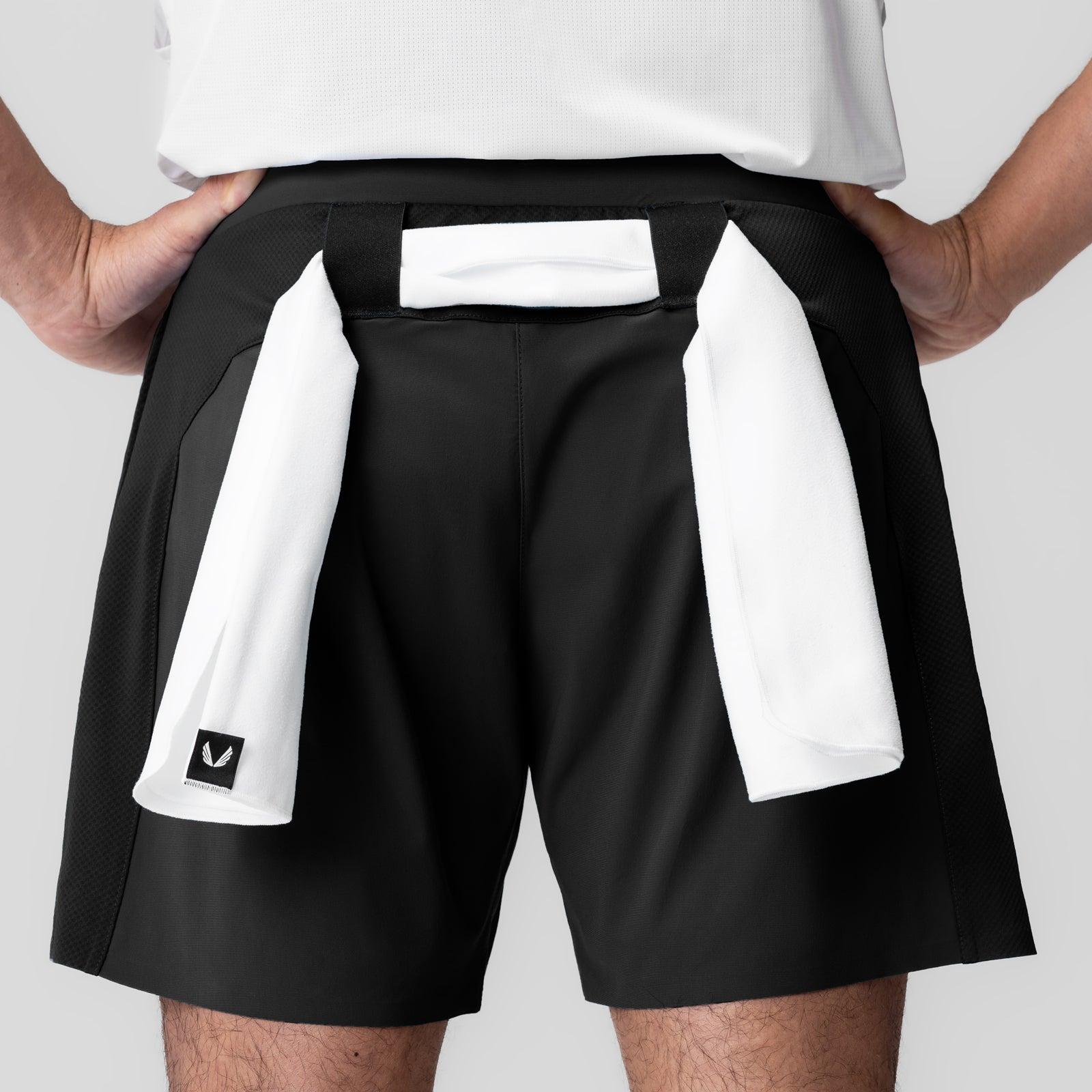 1064. Tetra-Lite® 6" Bonded Training Short - Black Male Product Image