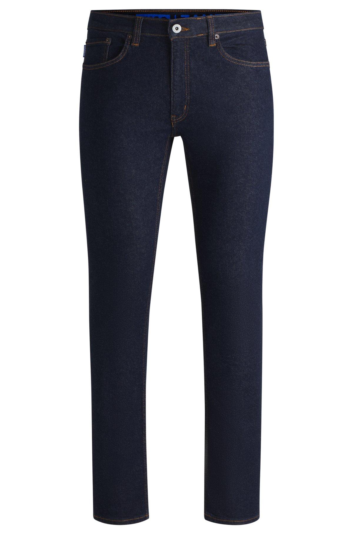 Extra-slim-fit jeans in dark-blue stretch denim Product Image