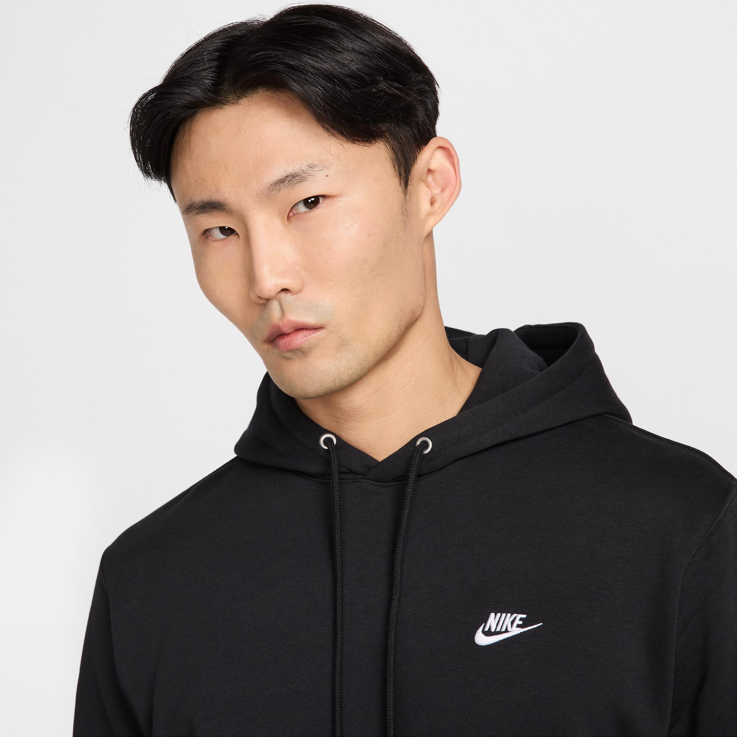 Nike Mens Club Pullover Fleece Hoodie | FN3859-010 Product Image