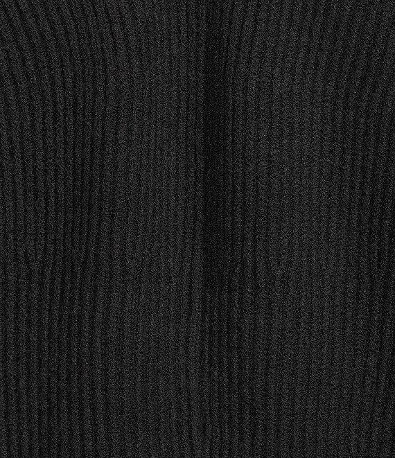 Sugarlips Ribbed Knit V-Neck Long Sleeve Front Hook Cardigan Product Image