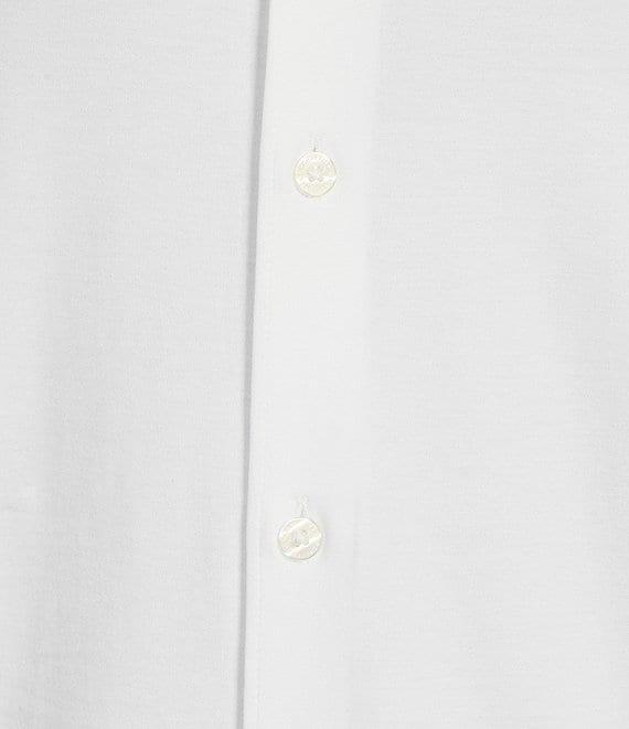 Hart Schaffner Marx State Street Essentials Long Sleeve Solid Albini Knit 4Flex Coatfront Shirt Product Image