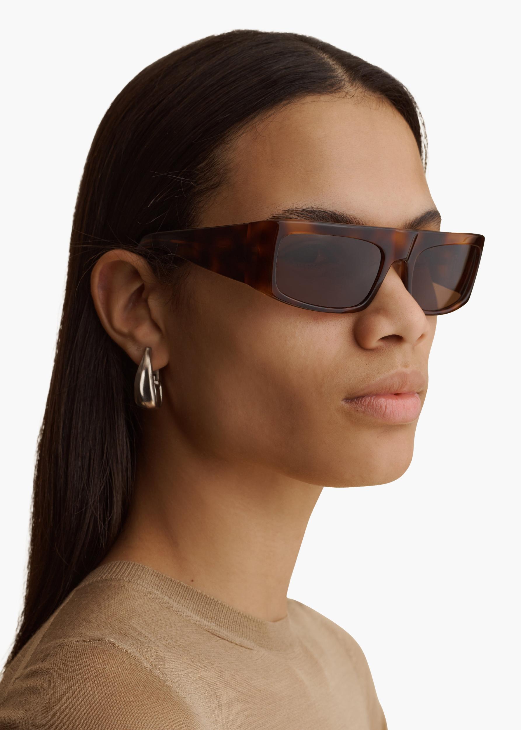 KHAITE x Oliver Peoples 1979C in Dark Mahogany and Brown Product Image