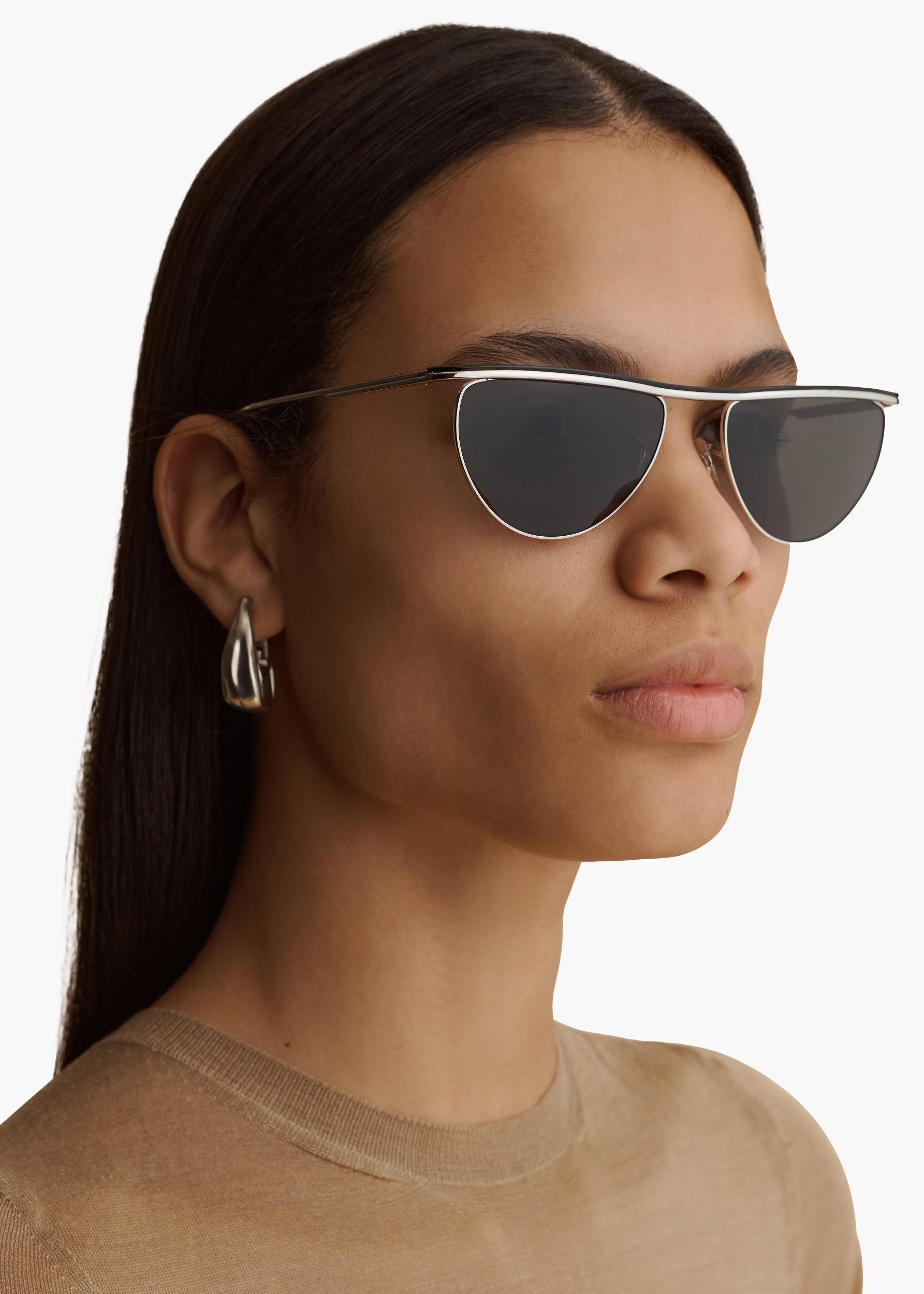 KHAITE x Oliver Peoples 1984C in Silver and Grey Product Image