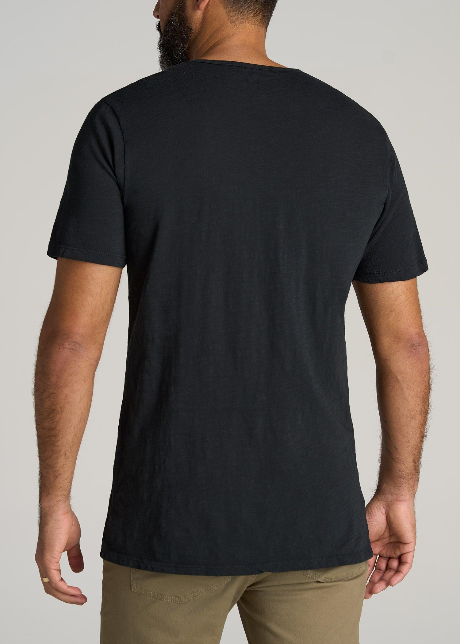 REGULAR-FIT Slub Tee for Tall Men in Charcoal Male Product Image