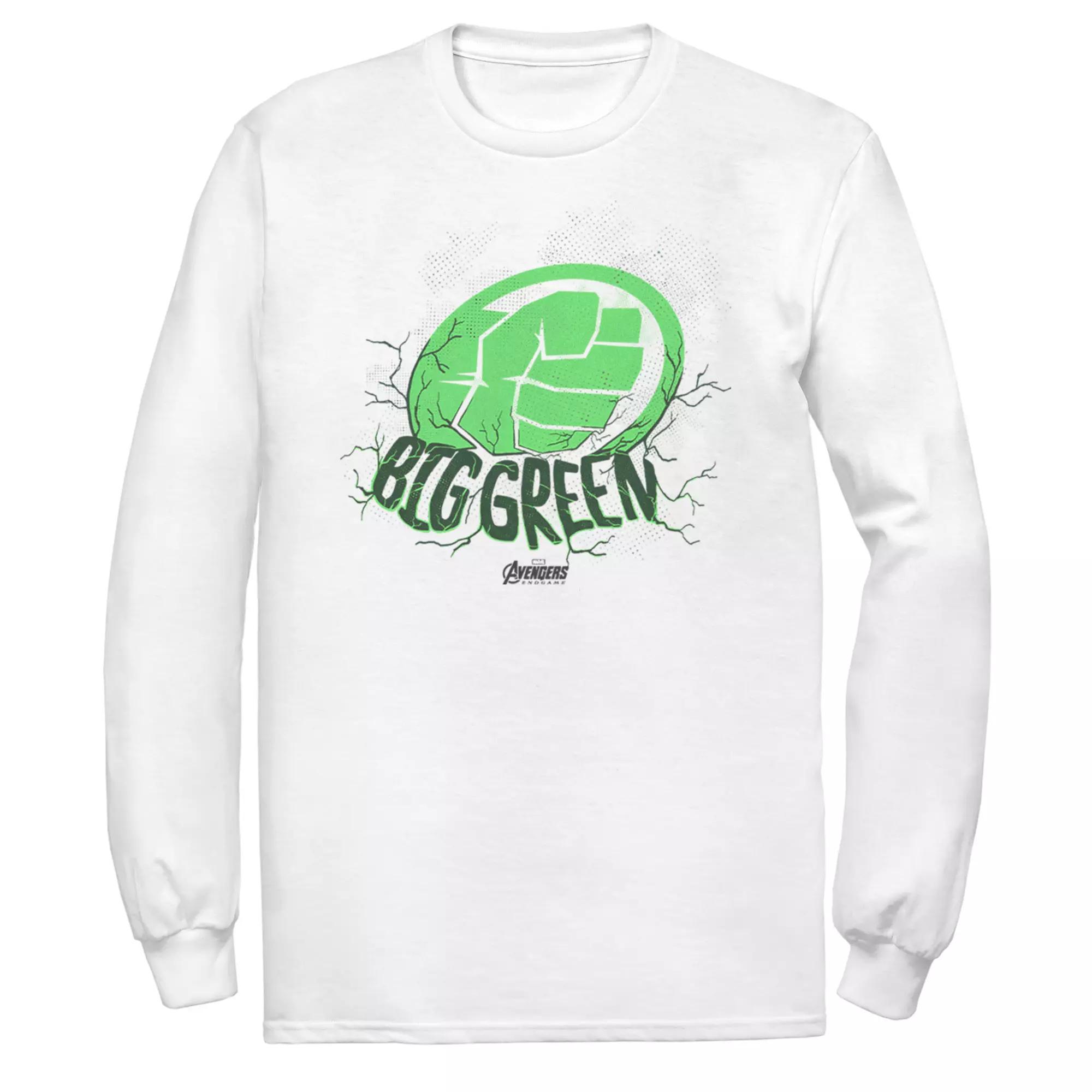 Men's Marvel Avengers Endgame Hulk Big Green Tee, Size: XL, White Product Image