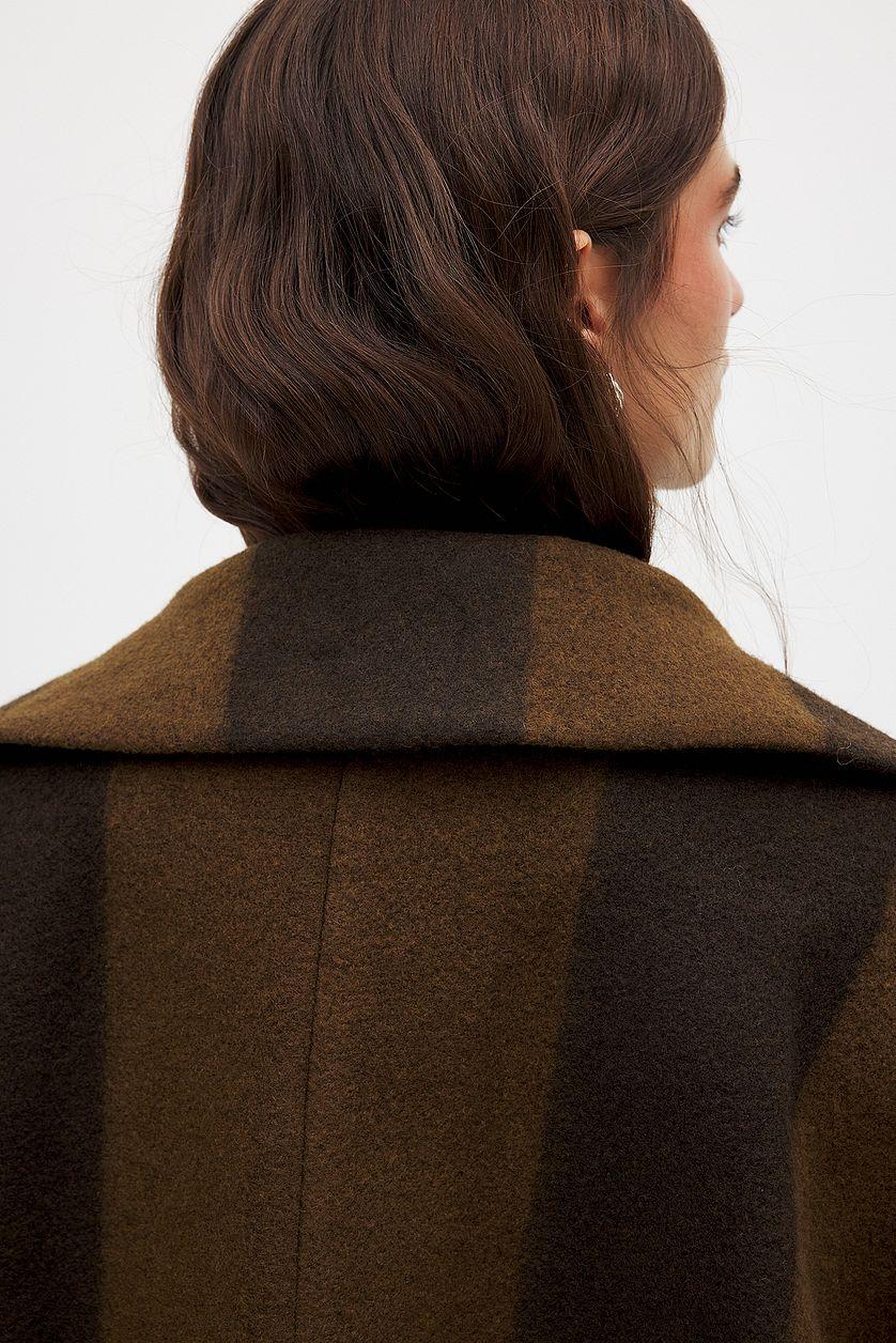 Wool Blend Raglan Sleeve Jacket Product Image