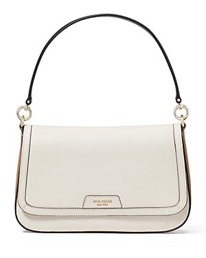 kate spade new york Hudson Color Blocked Pebbled Leather Flap Shoulder Bag Product Image