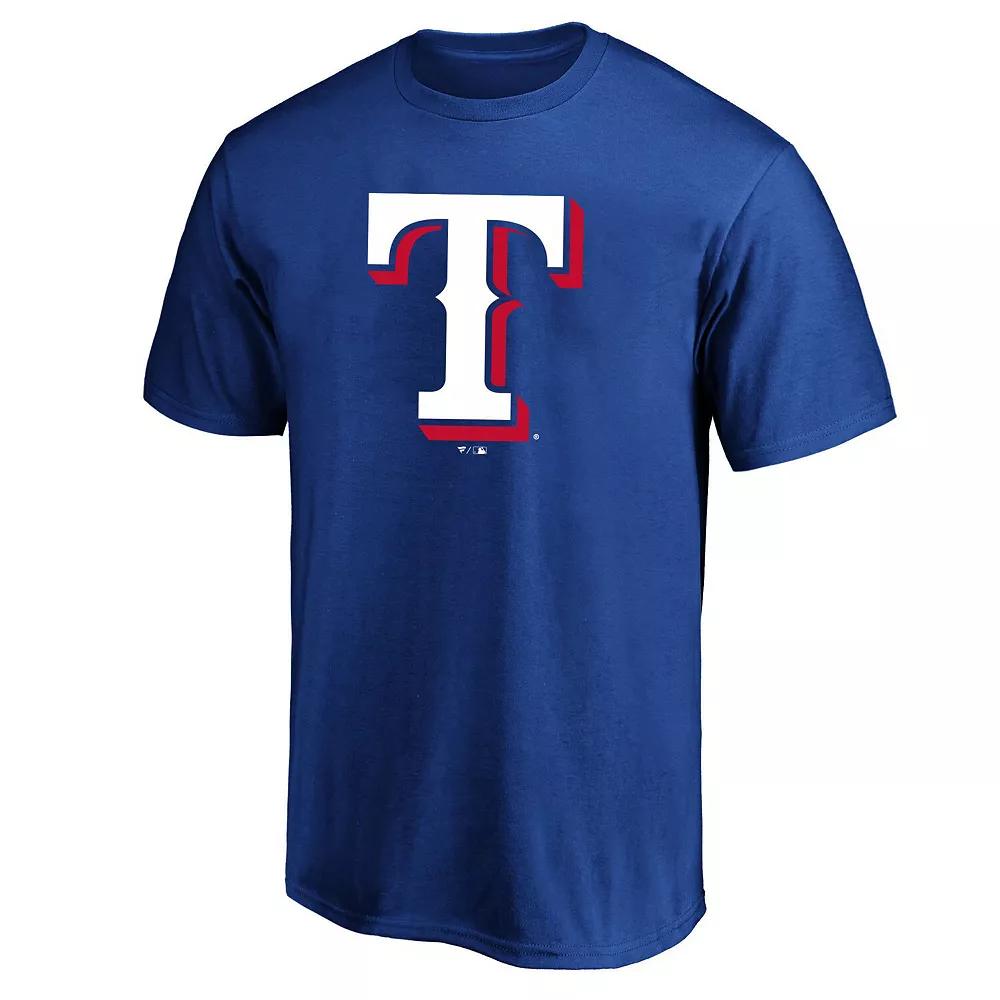 Men's Profile Royal Texas Rangers Big & Tall Primary Logo T-Shirt, Size: 6XB, Blue Product Image