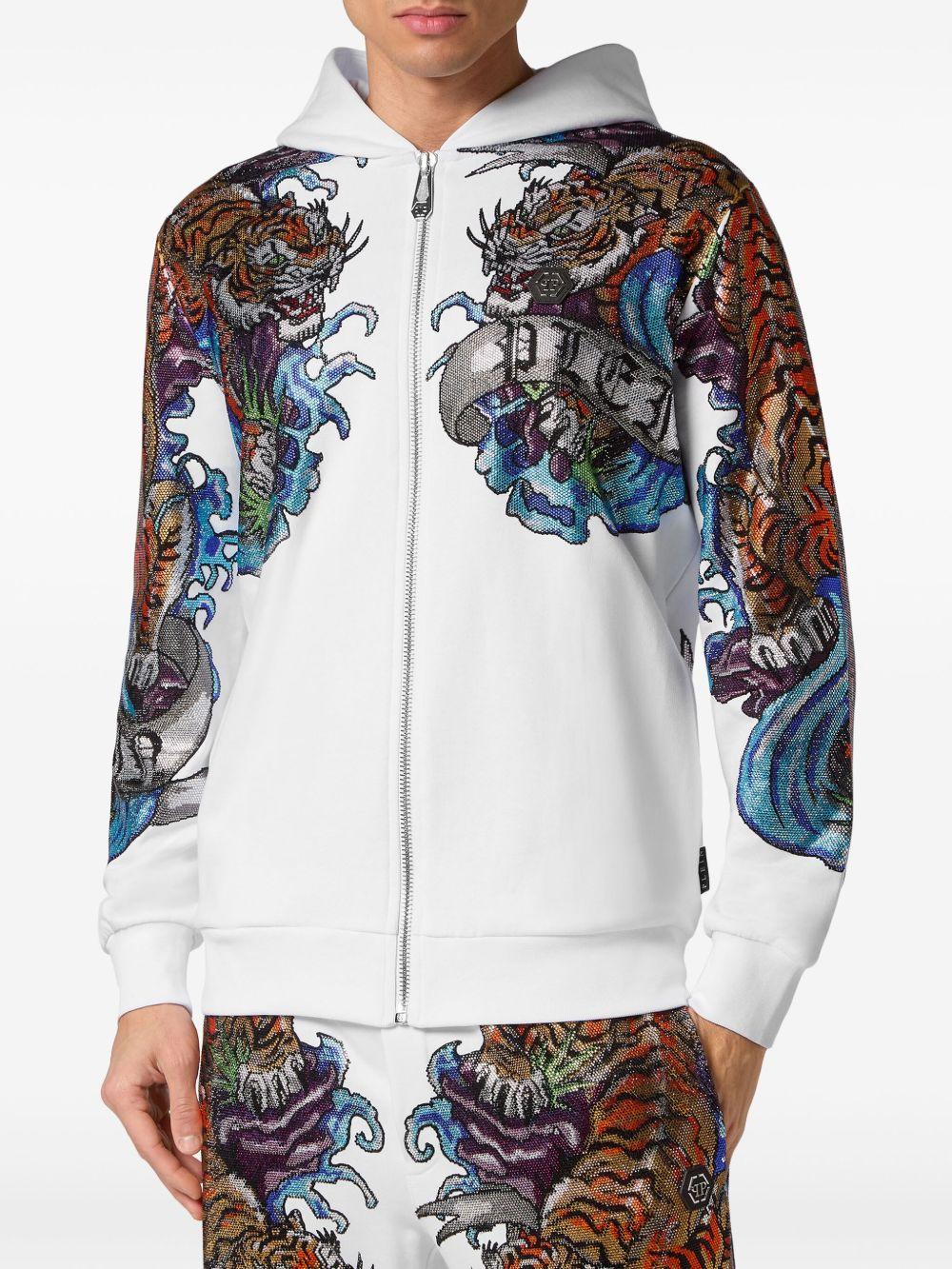 tattoo-print bomber jacket  Product Image