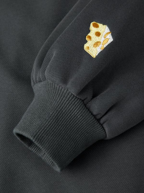 Adorable Embroidery Baggy Sweatshirt Product Image