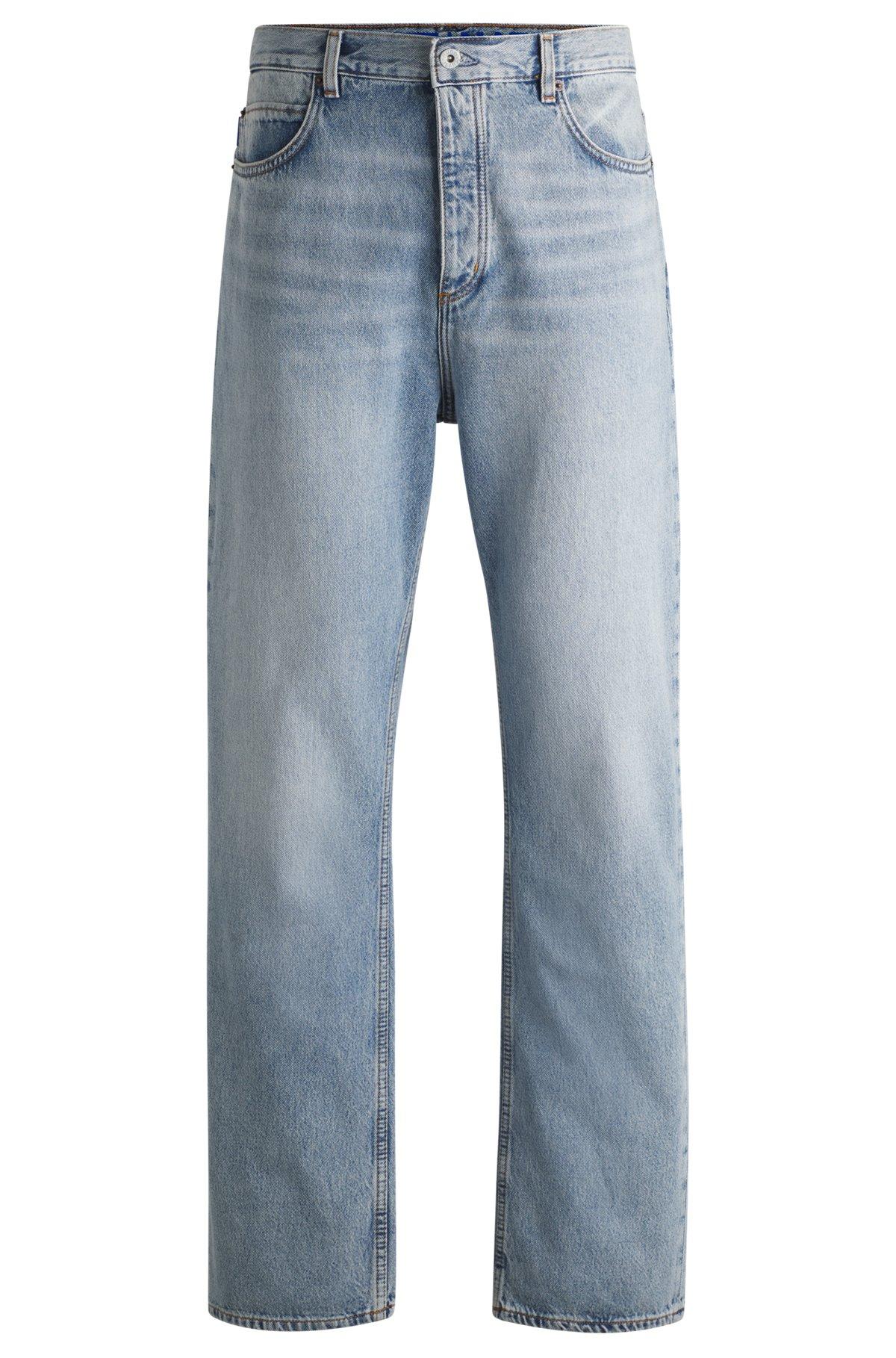 Baggy-fit jeans in heavyweight cotton denim Product Image