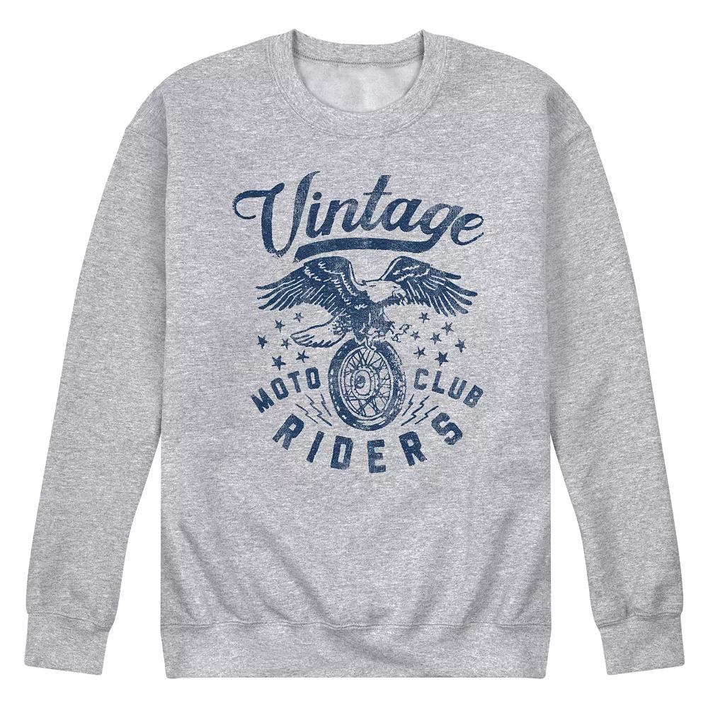 Men's Vintage Moto Club Rider Graphic Sweatshirt,  Product Image