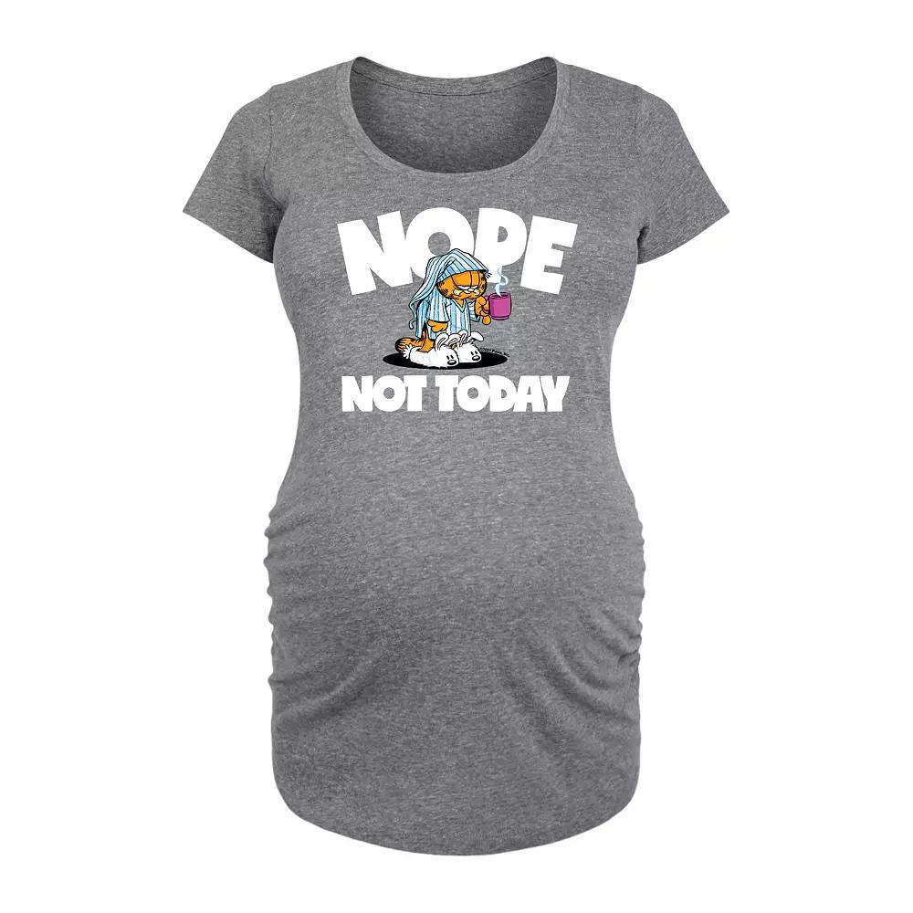 Maternity Garfield Nope Not Today Graphic Tee, Women's,  Product Image