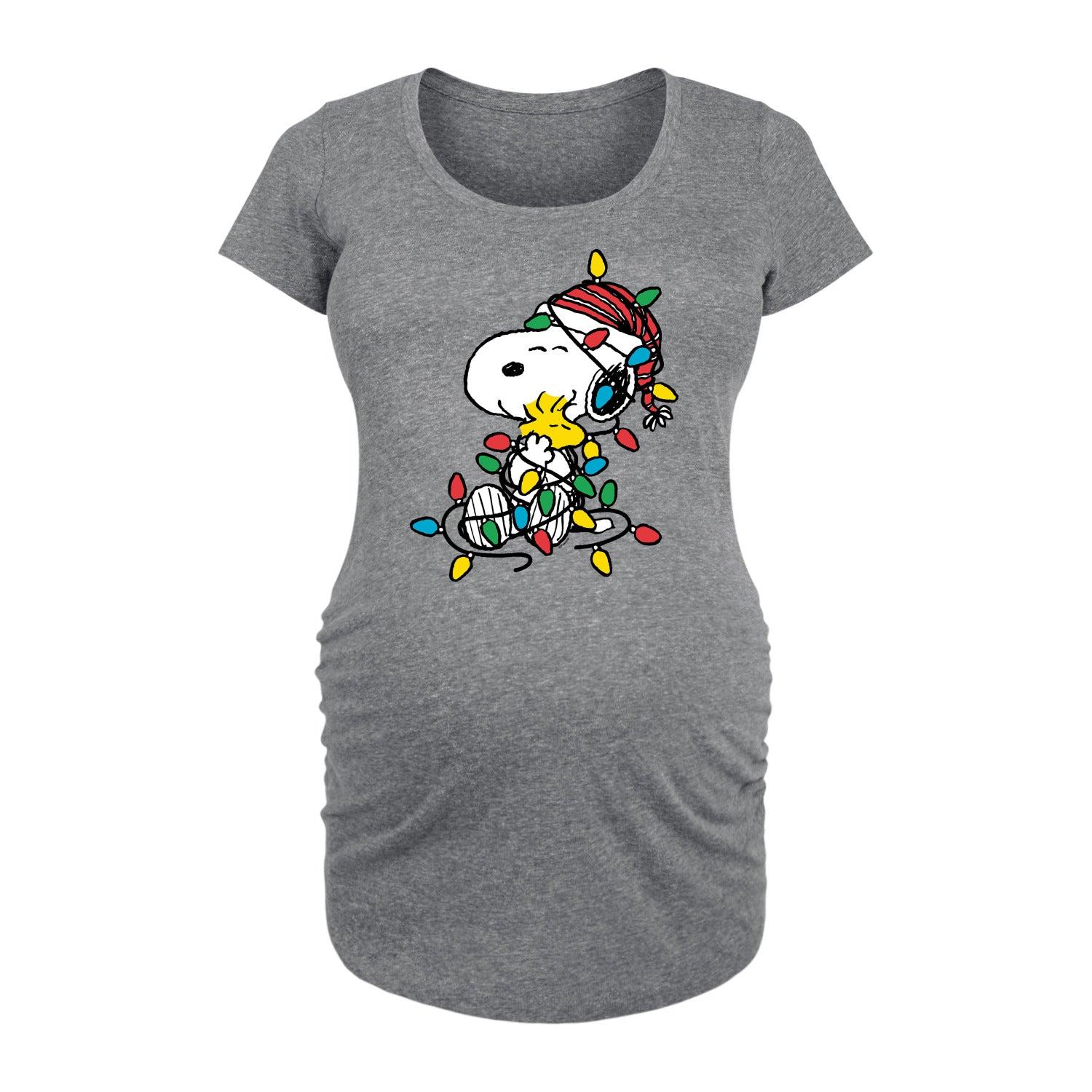 Maternity Peanuts Snoopy Lots Of Love Art Graphic Tee, Women's,  Product Image