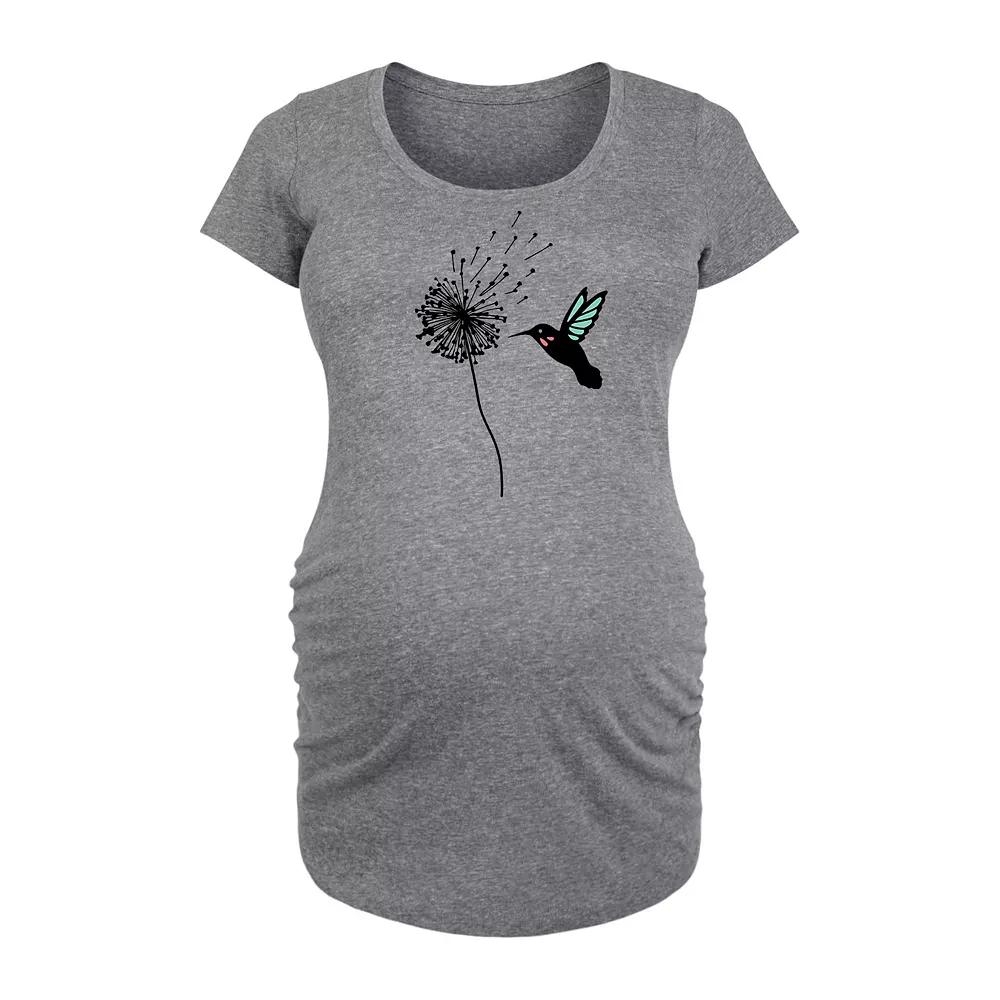 Maternity Hummingbird And Dandelion Graphic Tee, Women's,  Product Image