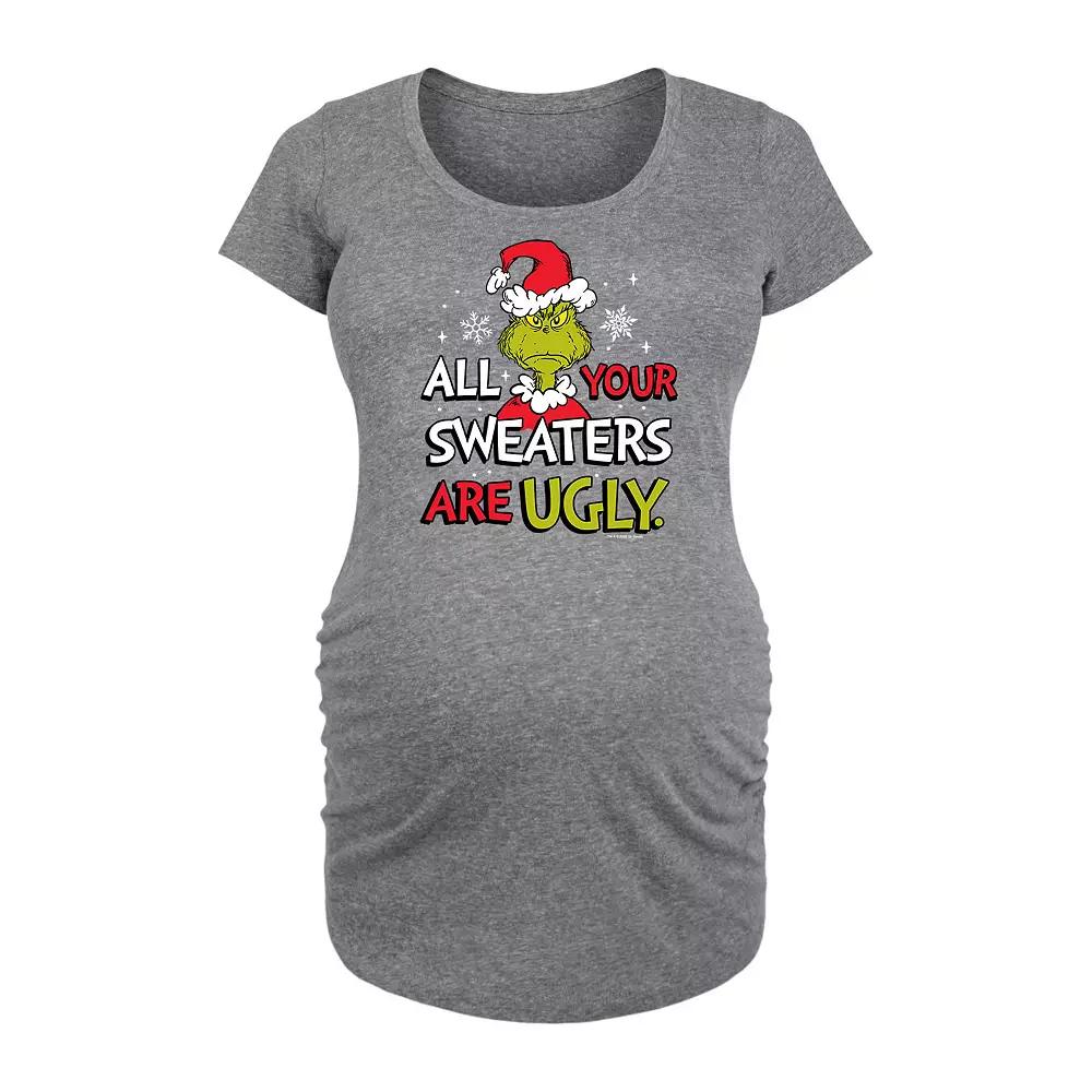 Maternity The Grinch Your Sweaters Are Ugly Graphic Tee, Women's,  Product Image