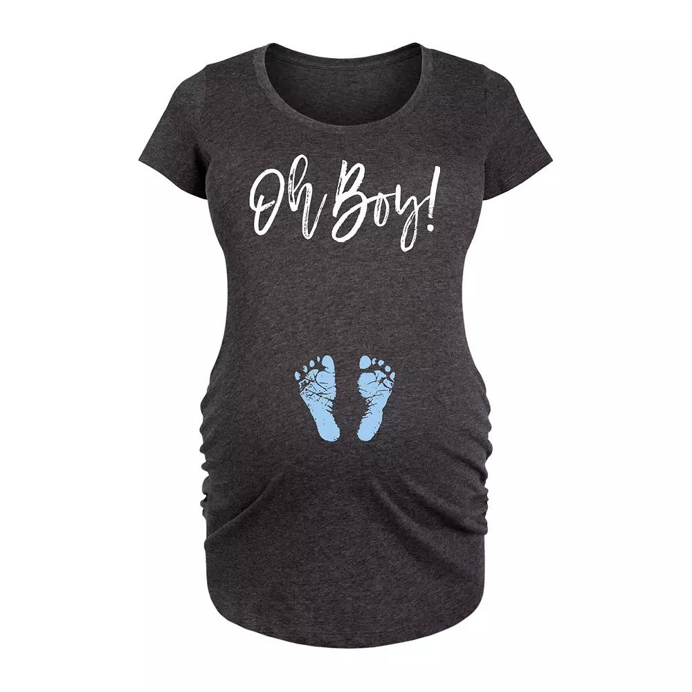 Maternity Oh Boy Graphic Tee, Women's,  Product Image