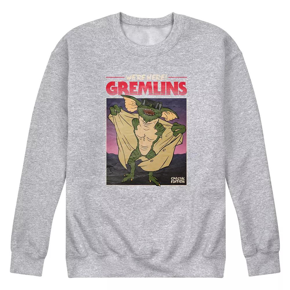 Men's Gremlins Movie Poster Fleece Sweatshirt,  Product Image