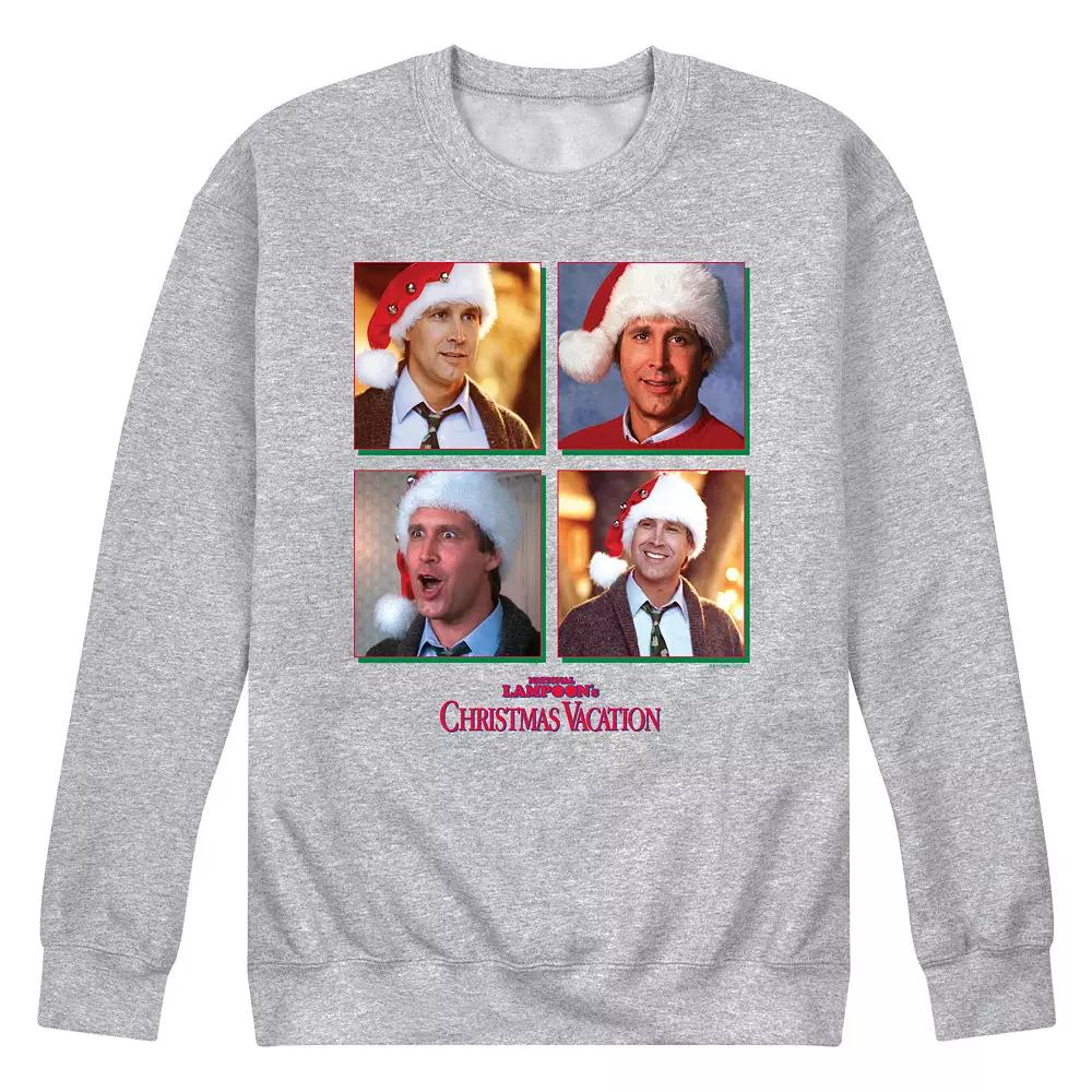 Men's National Lampoon's Christmas Vacation Clark Griswold Grid Fleece Sweatshirt,  Product Image