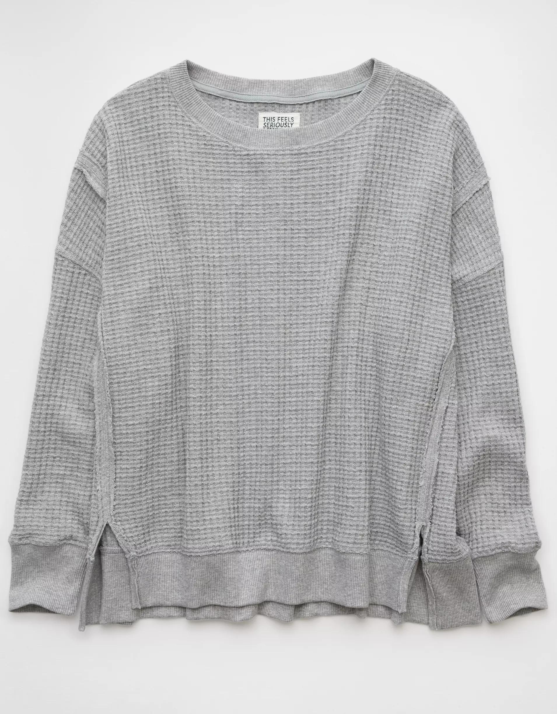 AE Big Hug Waffle Sweatshirt Product Image