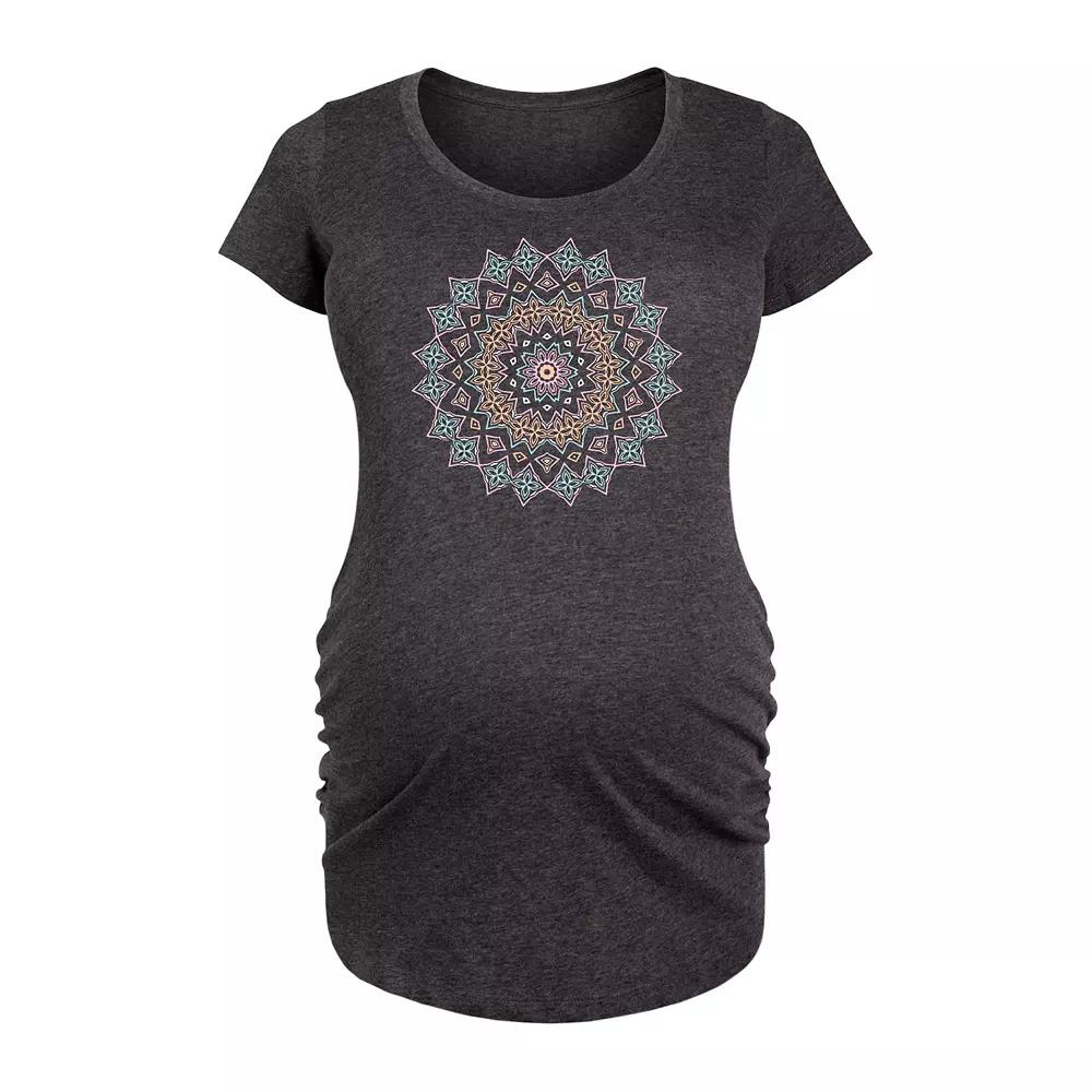 Maternity Pastel Mandala Graphic Tee, Women's,  Product Image