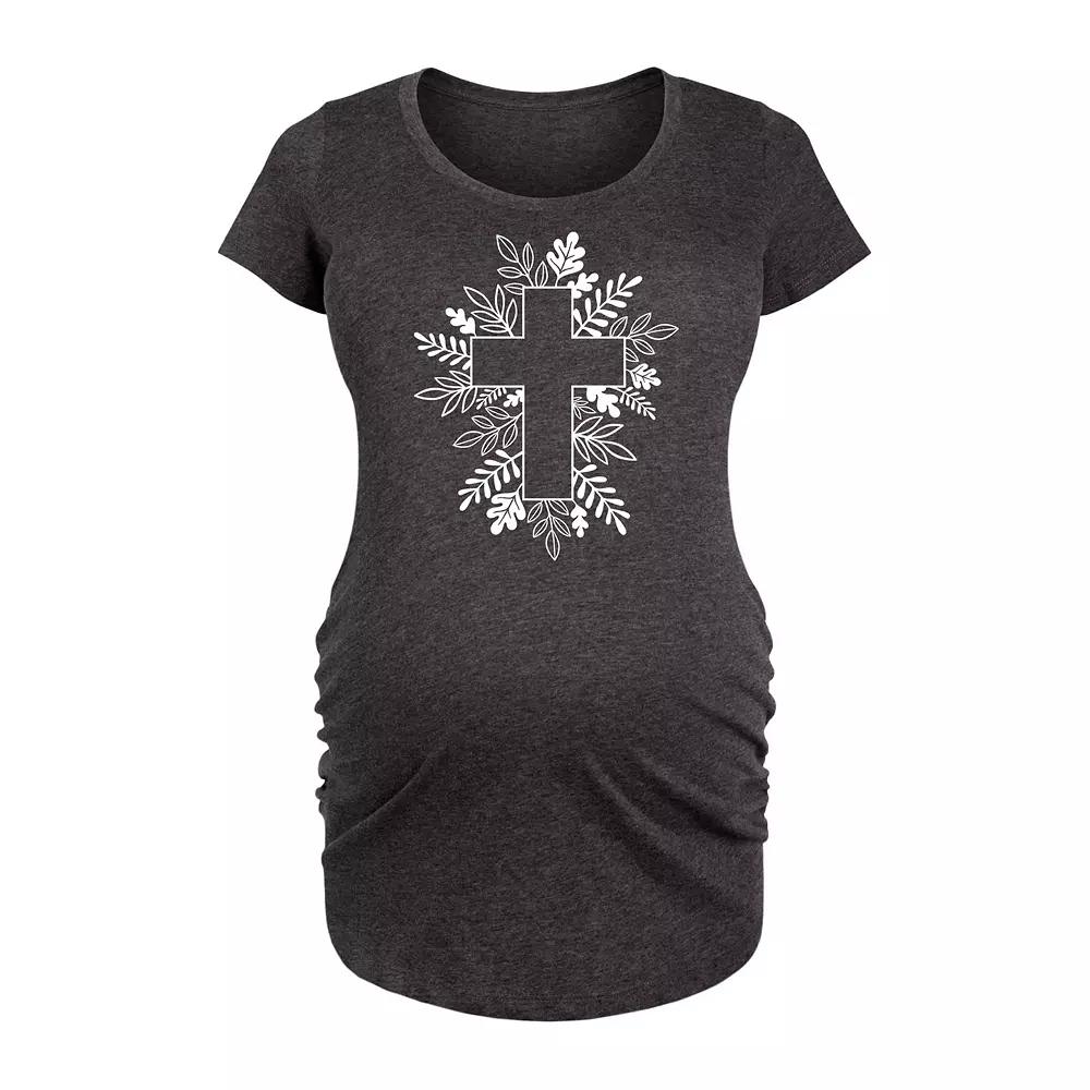 Maternity Foliage Cross Graphic Tee, Women's,  Product Image