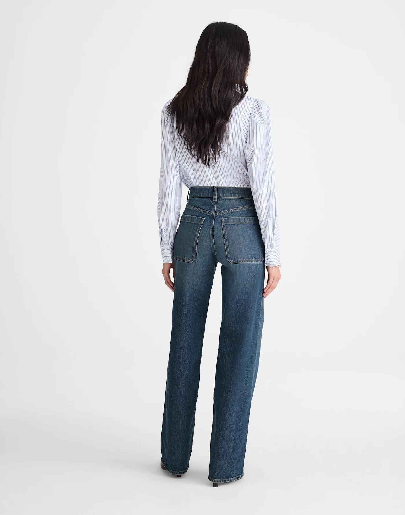 The Emmett Wide-Leg Full Length Jean: Patch Pocket Edition Product Image