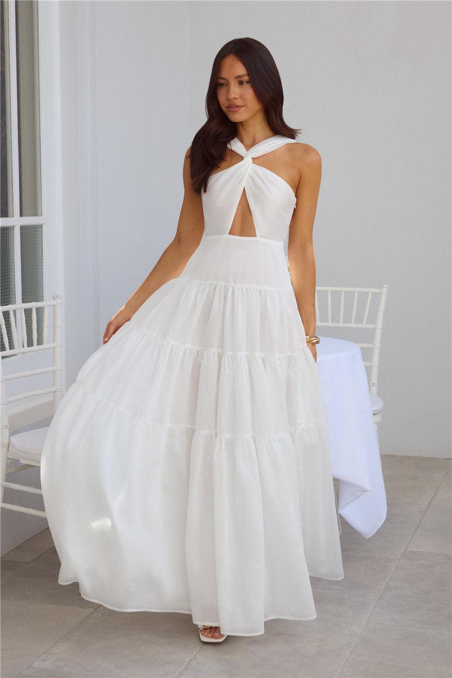 Shell Seekers Maxi Dress White Product Image