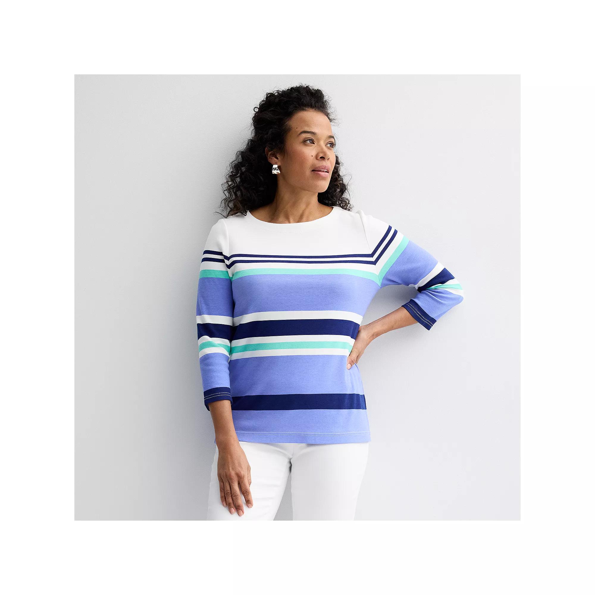 Womens Croft & Barrow Boatneck Top Product Image