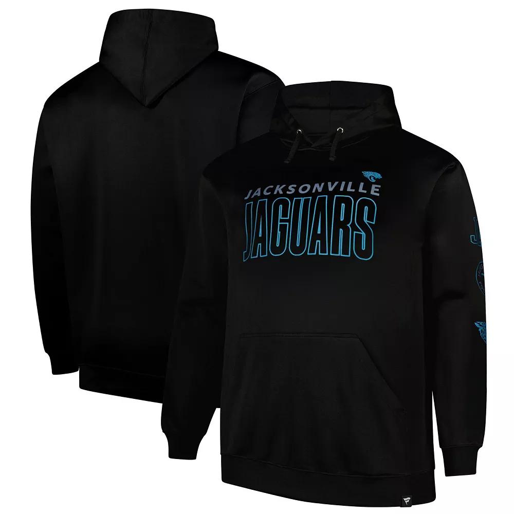 Men's Fanatics  Black Philadelphia Eagles Big & Tall Fleece Pullover Hoodie, Size: XLT Product Image
