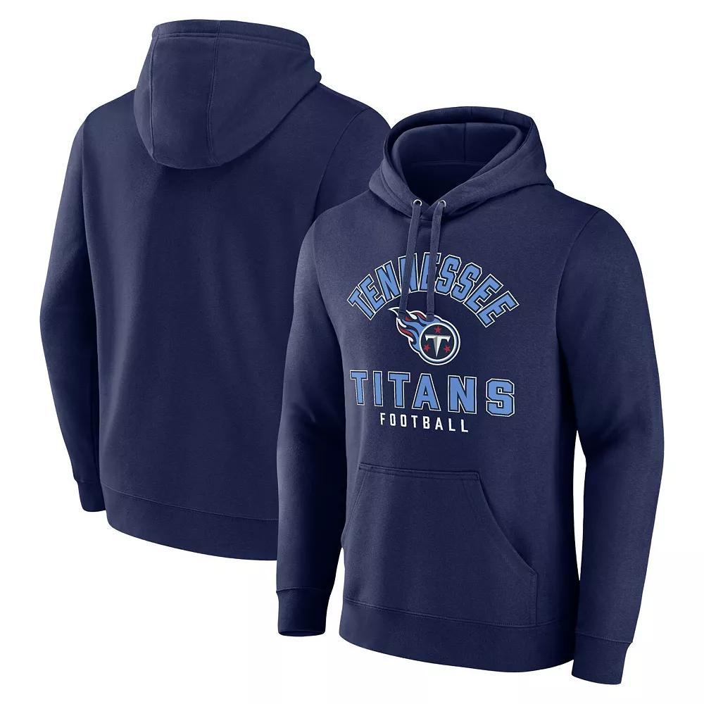 Men's Fanatics Branded  Navy Tennessee Titans Between the Pylons Pullover Hoodie, Size: 2XL, Blue Product Image