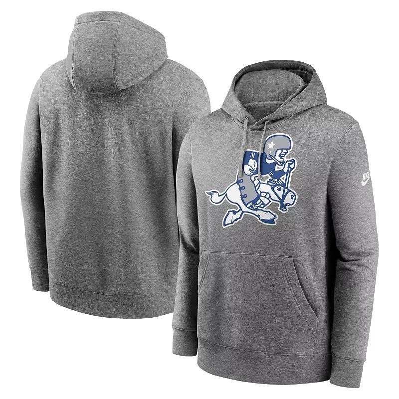 Men's Nike Heather Charcoal Dallas Cowboys Rewind Retro Joe Club Pullover Hoodie,  Product Image
