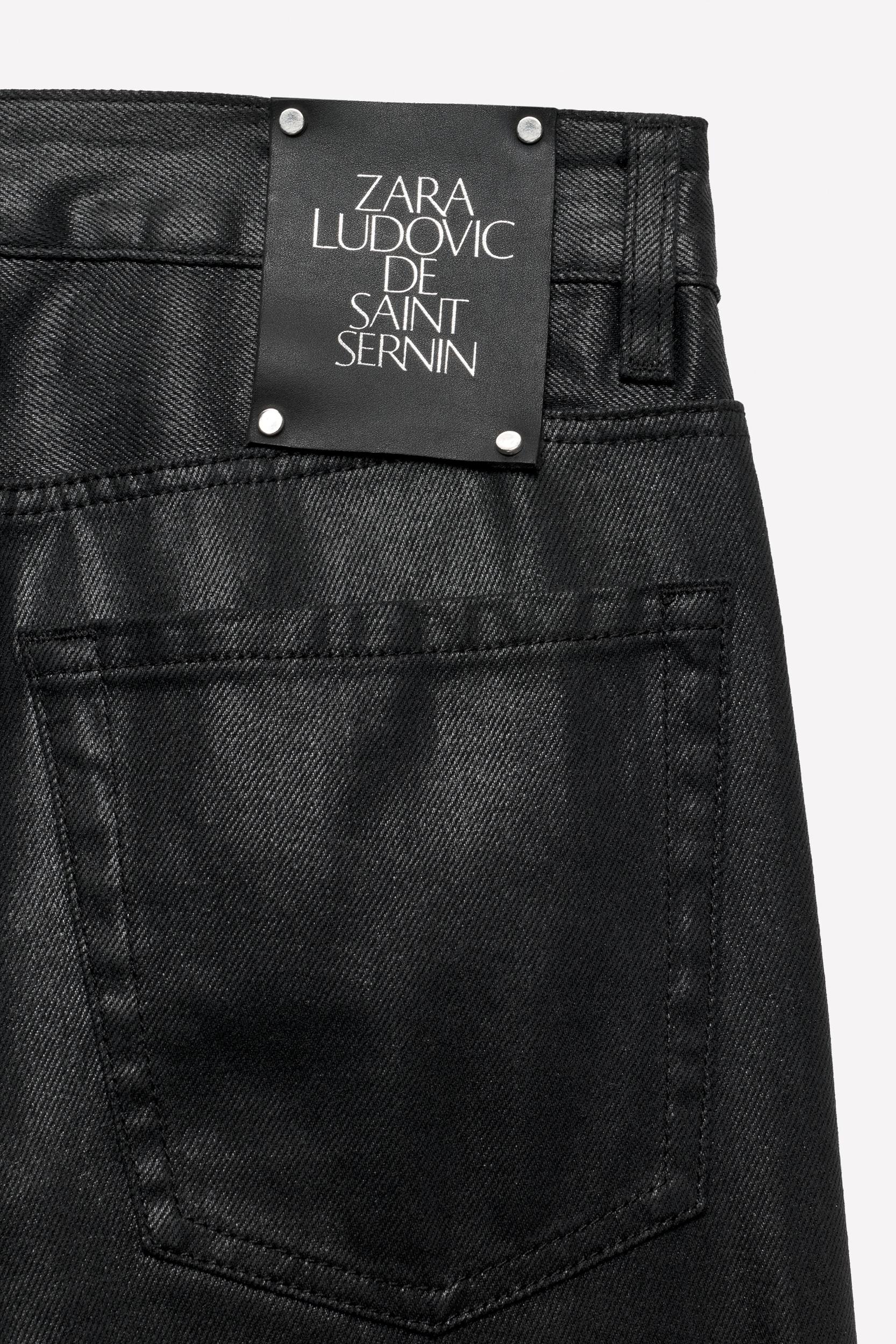 LUDOVIC DE SAINT SERNIN x ZARA WAXED SLIM FIT JEANS Product Image