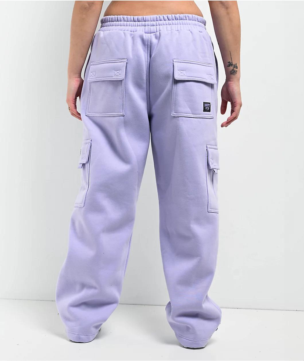 FB County Lavender Cargo Sweatpants Product Image